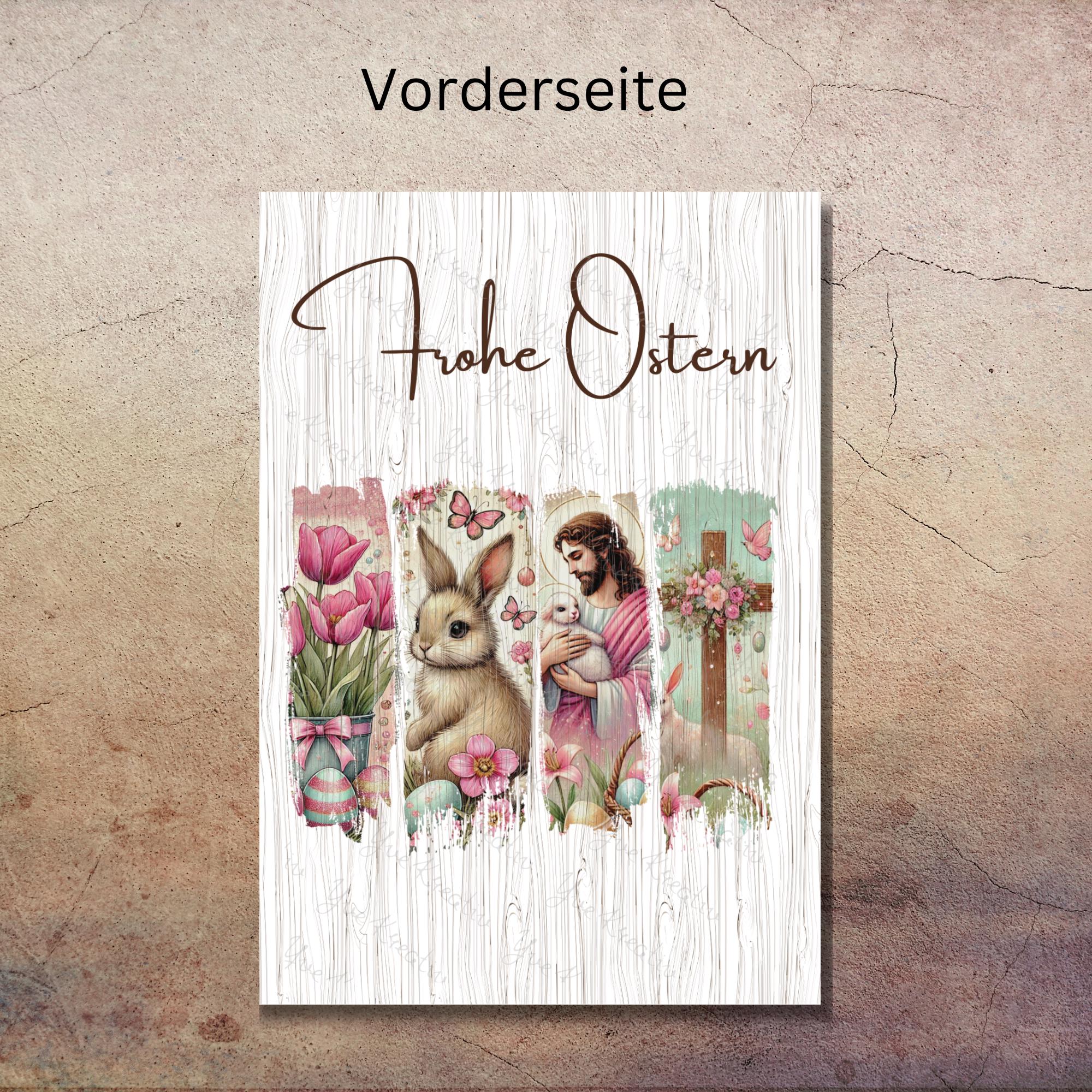 Postkarte Ostergruß Grußkarte Karte Ostern Osterfest Osterpost #PLS