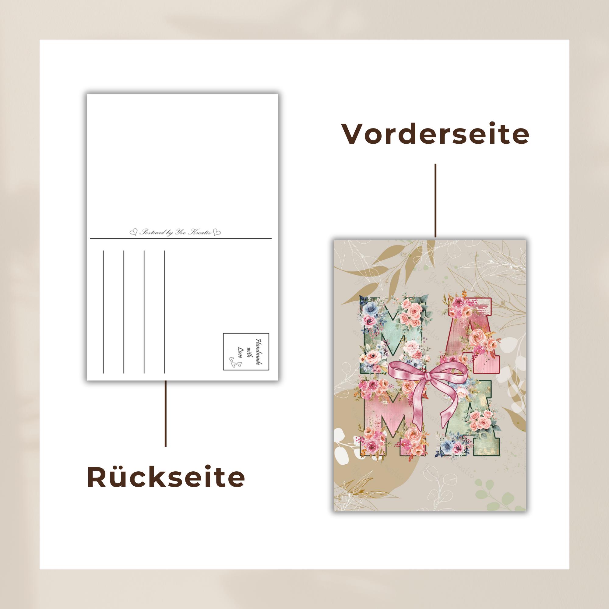 Postkarte Grußkarte Karte zum Muttertag Muttertagkarte Geburtstagskarte Mama Geschenk #PLS Postkarte Grußkarte Karte zum Muttertag Muttertagkarte Geburtstagskarte Mama Geschenk #PLS