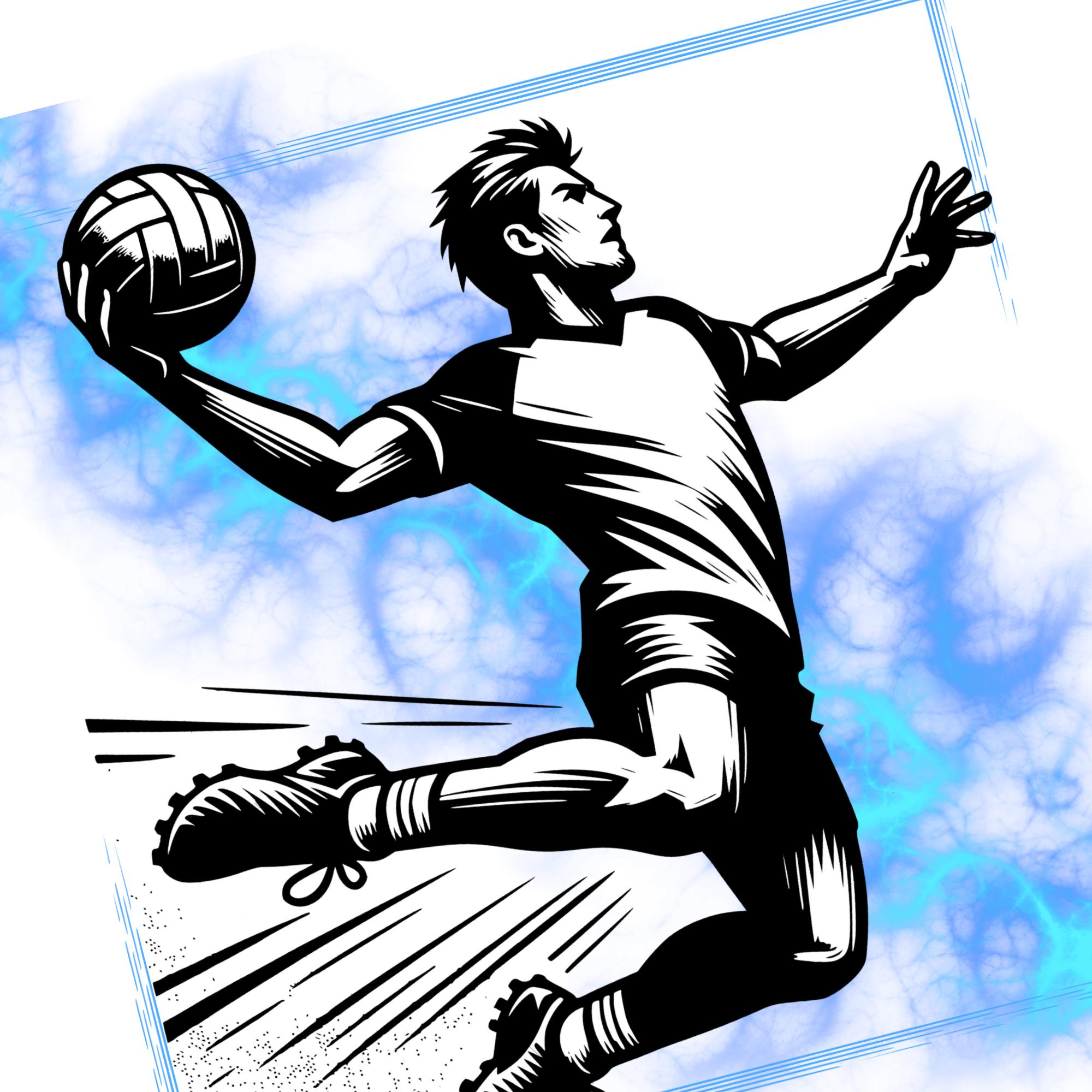 Brillenputztuch bedrucktes Mikrofasertuch für Brillen Tuch für Displays Handballspieler Geschenk Geburtstag Handballer #SP28