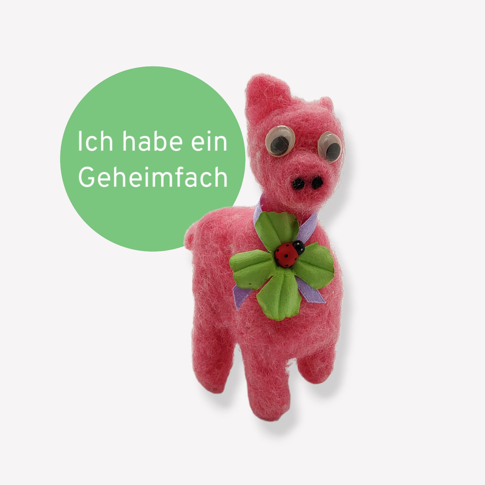 Glücksschweinchen / Filztier aus Streichholzschachtel für Geldgeschenke oder Gutscheine mit Geheimfach