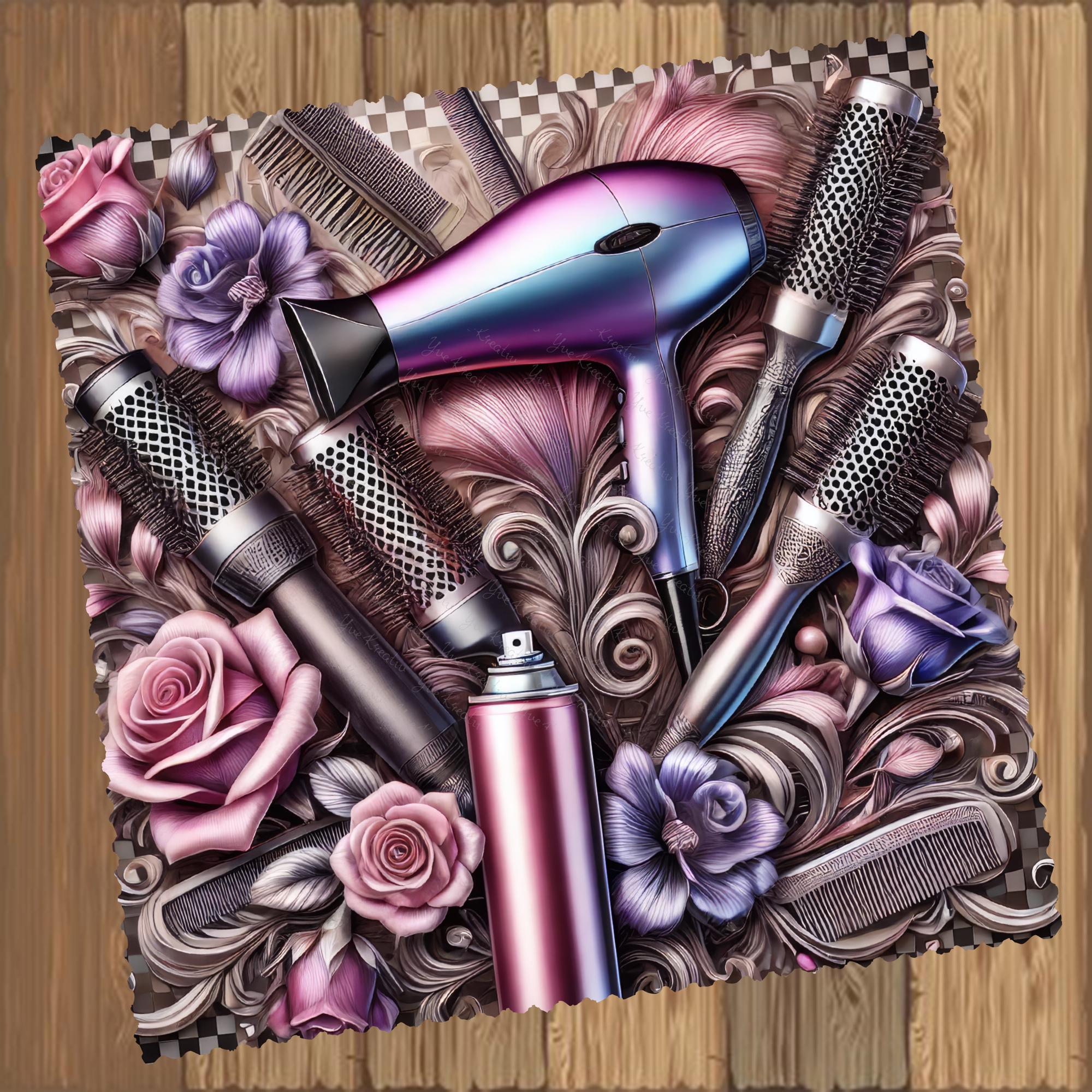 Brillenputztuch Friseur bedrucktes Mikrofasertuch für Brille Display Handy Sonnenbrille Größe 15x15 cm oder 20x20 cm #BE17