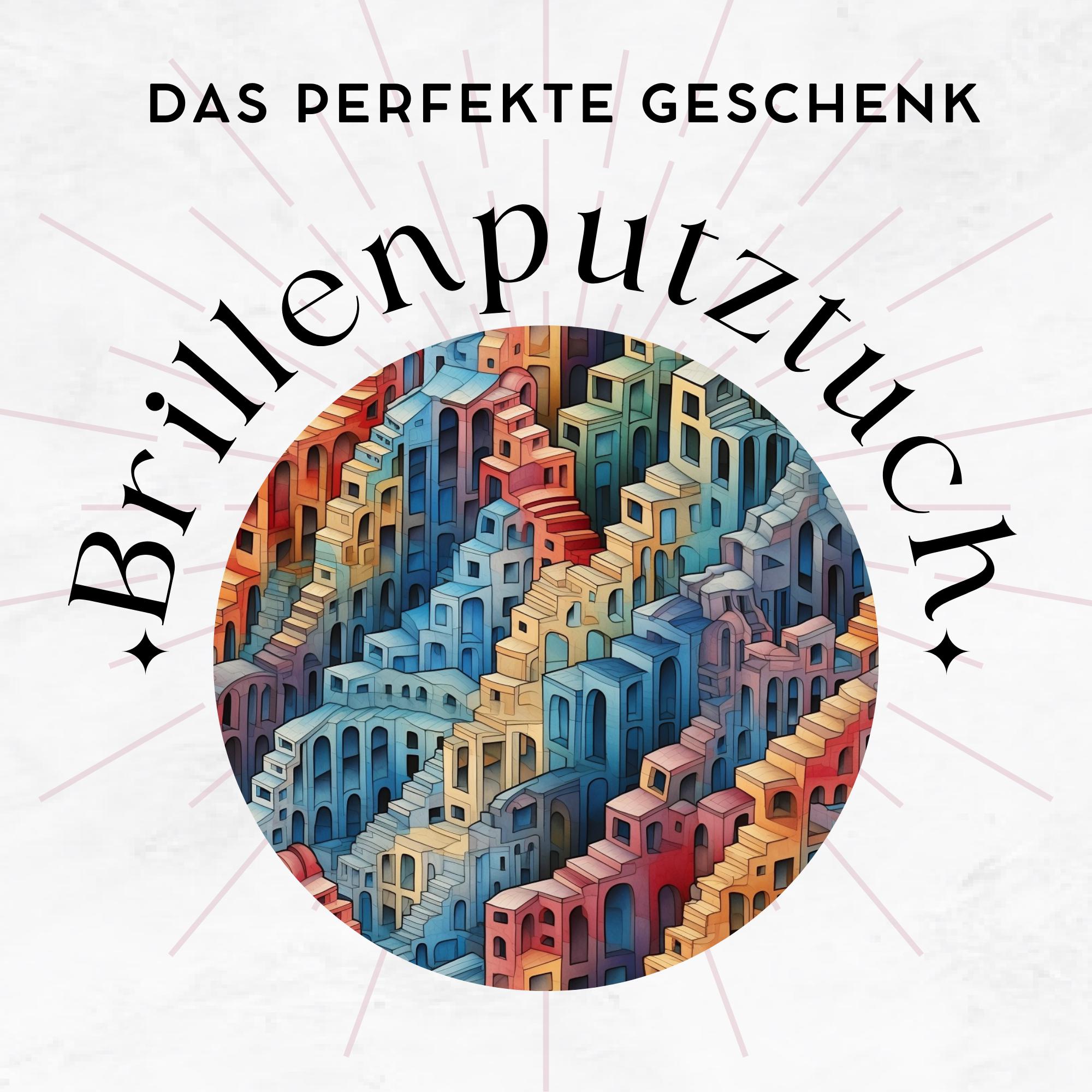 Brillenputztuch Op-Art bedrucktes Mikrofasertuch für Brille Sonnenbrille Displays Handyputztuch Brillentuch Mikrofaser #AL68