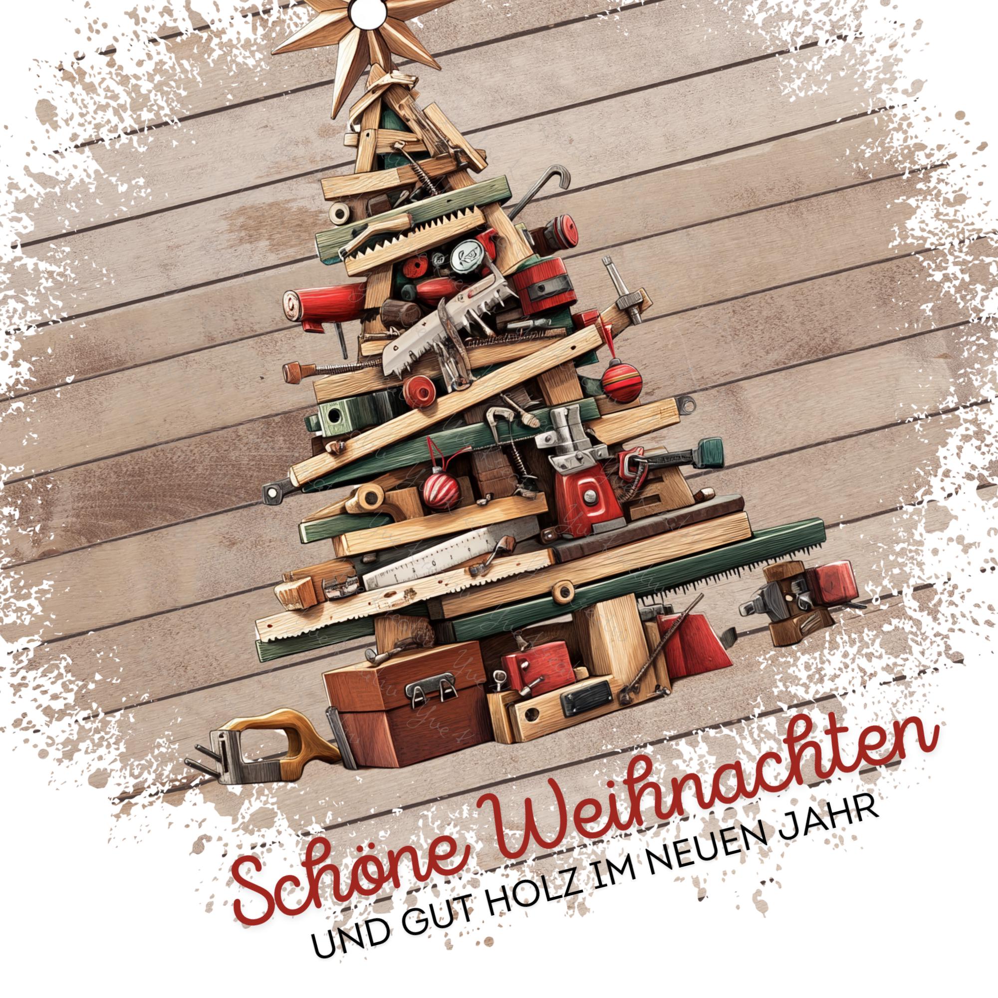 Brillenputztuch Tannenbaum Weihnachten Wichtelgeschenk Schreiner Geschenk bedrucktes Mikrofasertuch für Brillen Display Handy #WE15