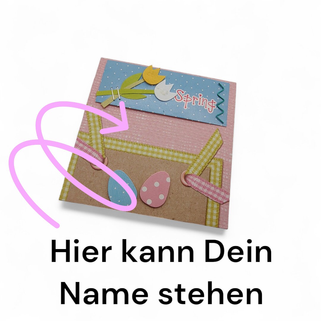 Notizblock personalisierbar Block Schreibblock Zettelblock Abreisblock – zu Ostern - Frühling  #696344485