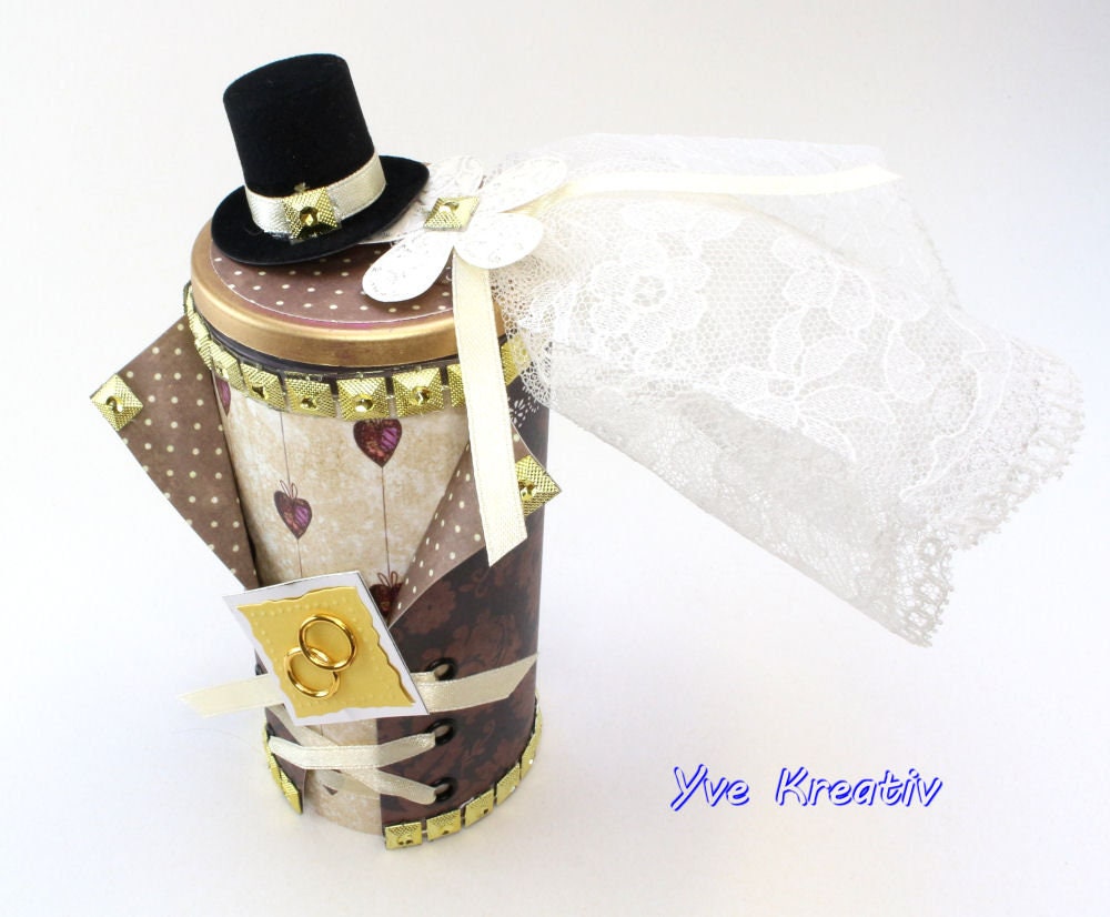 Dose / Schachtel " Hochzeit " / Aufbewahrung / Geldgeschenke / Gutscheine / Geschenkverpackung