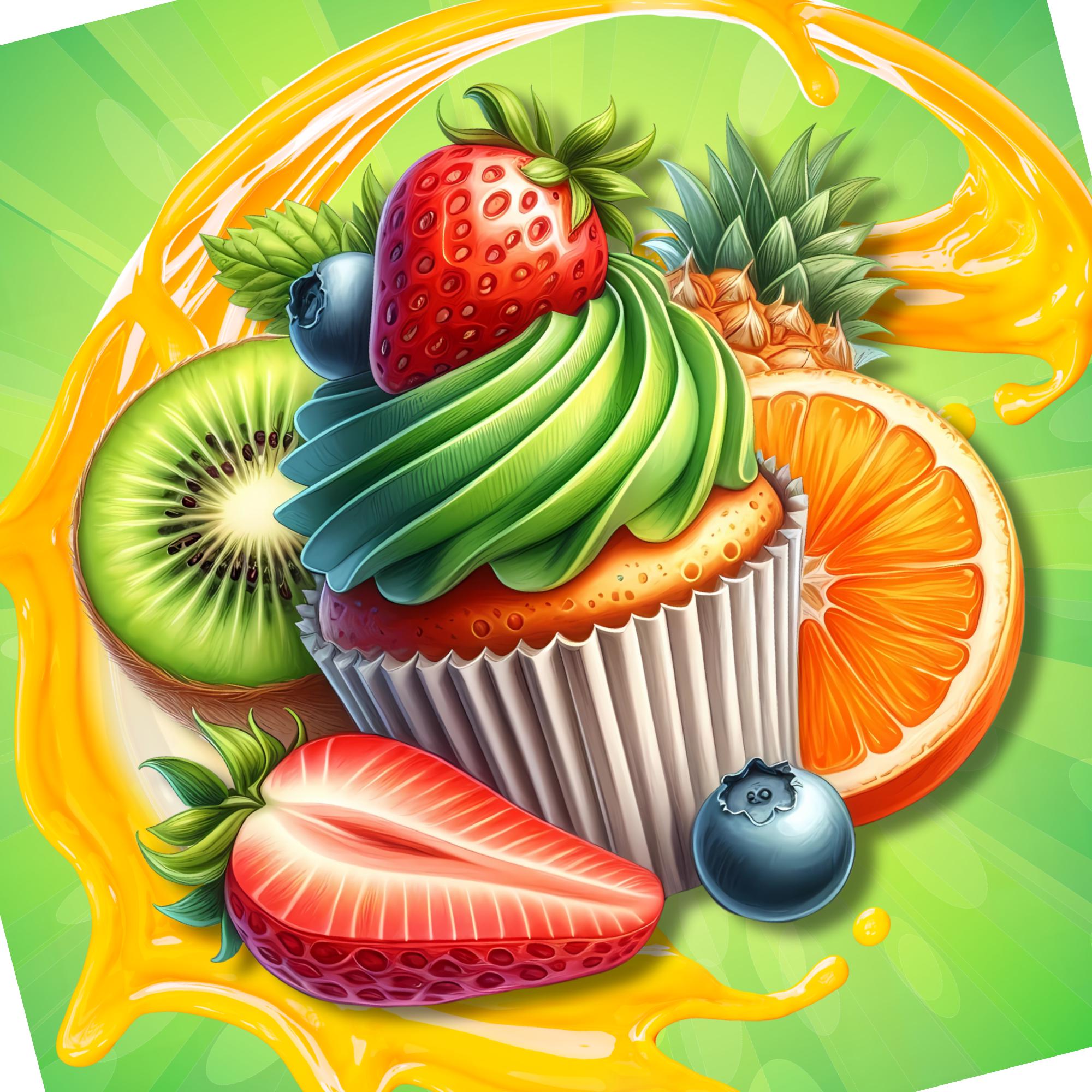 Brillenputztuch Frucht Muffin bedrucktes Mikrofasertuch Brillen Displaytuch Geschenk Geburtstag Mitbringsel Sommerparty #ES6