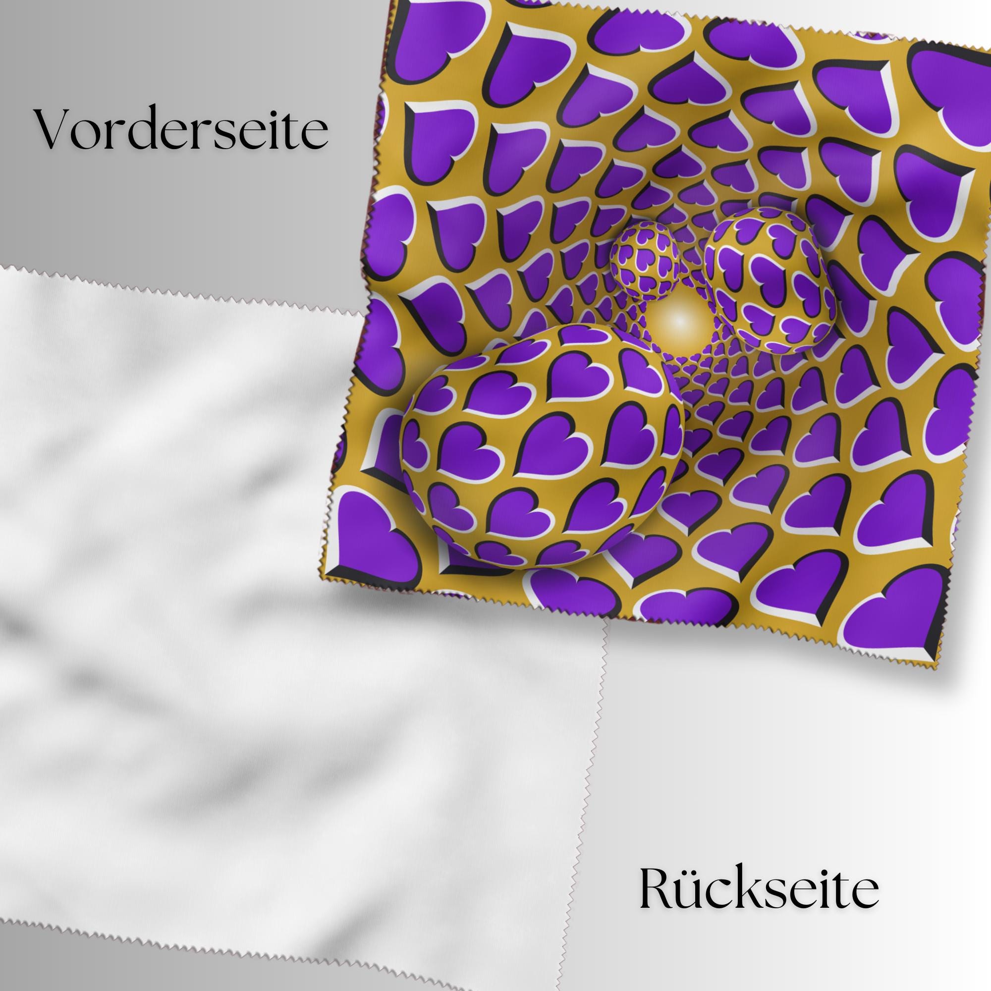 Brillenputztuch Optische Täuschung bedrucktes Mikrofasertuch für Brille Sonnenbrille Displays Handyputztuch Brillentuch Mikrofaser #AL84