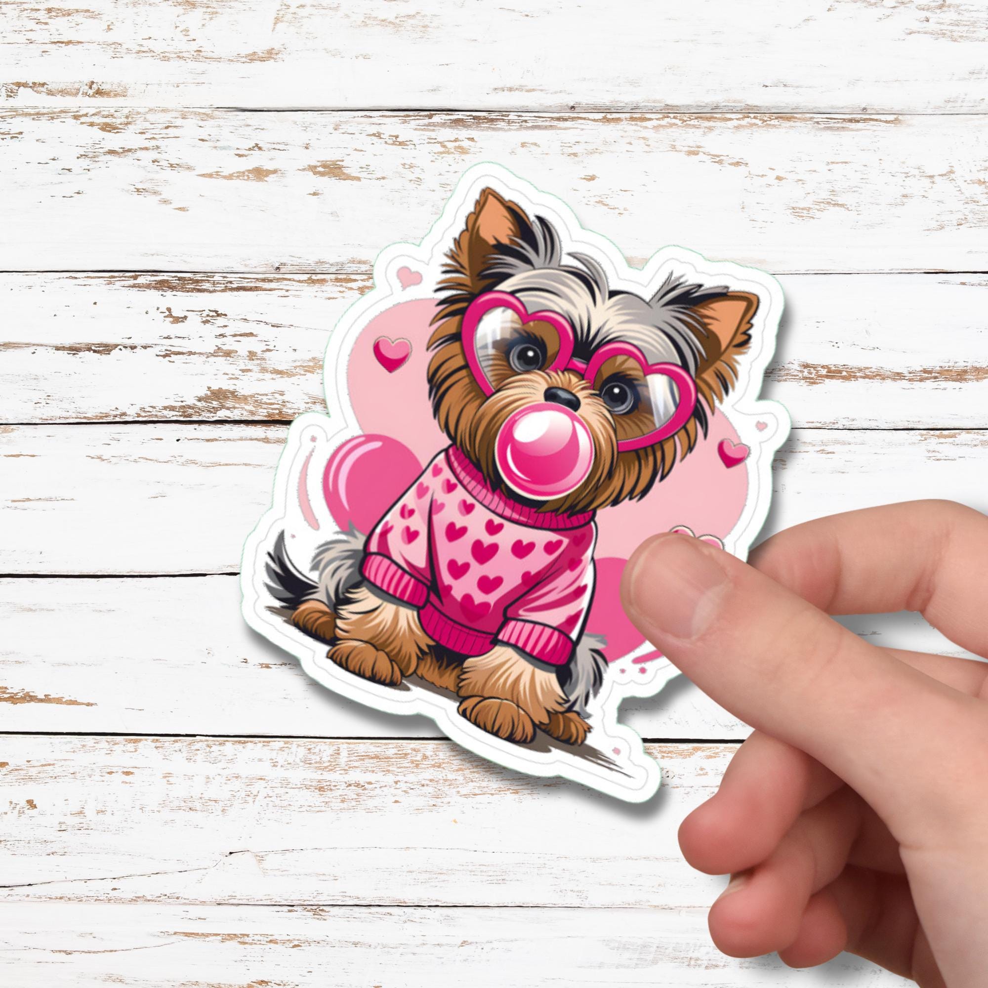Großer Aufkleber, Love Yorkshire Sticker, großer Koffer Sticker, Kofferaufkleber  -  zur Auswahl in Weiß oder Transparent  #SEG8