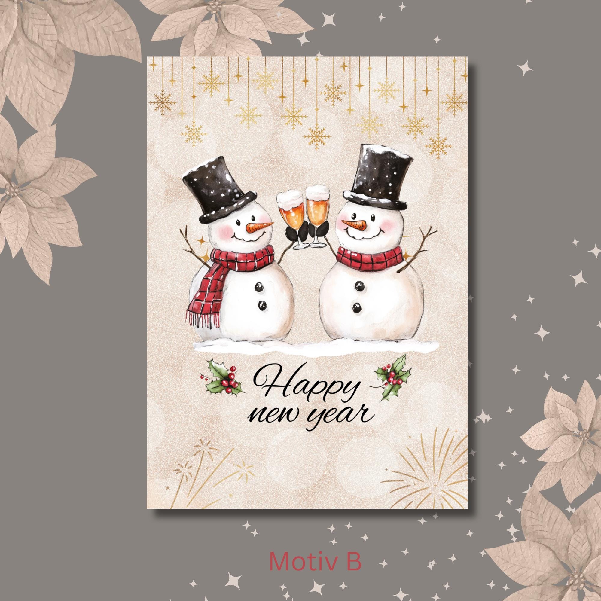 Weihnachtskarte, 2 Kartenmotive zur Auswahl, Postkarte, Grußkarte, Geschenkkarte, Weihnachtsgruß  #PHO