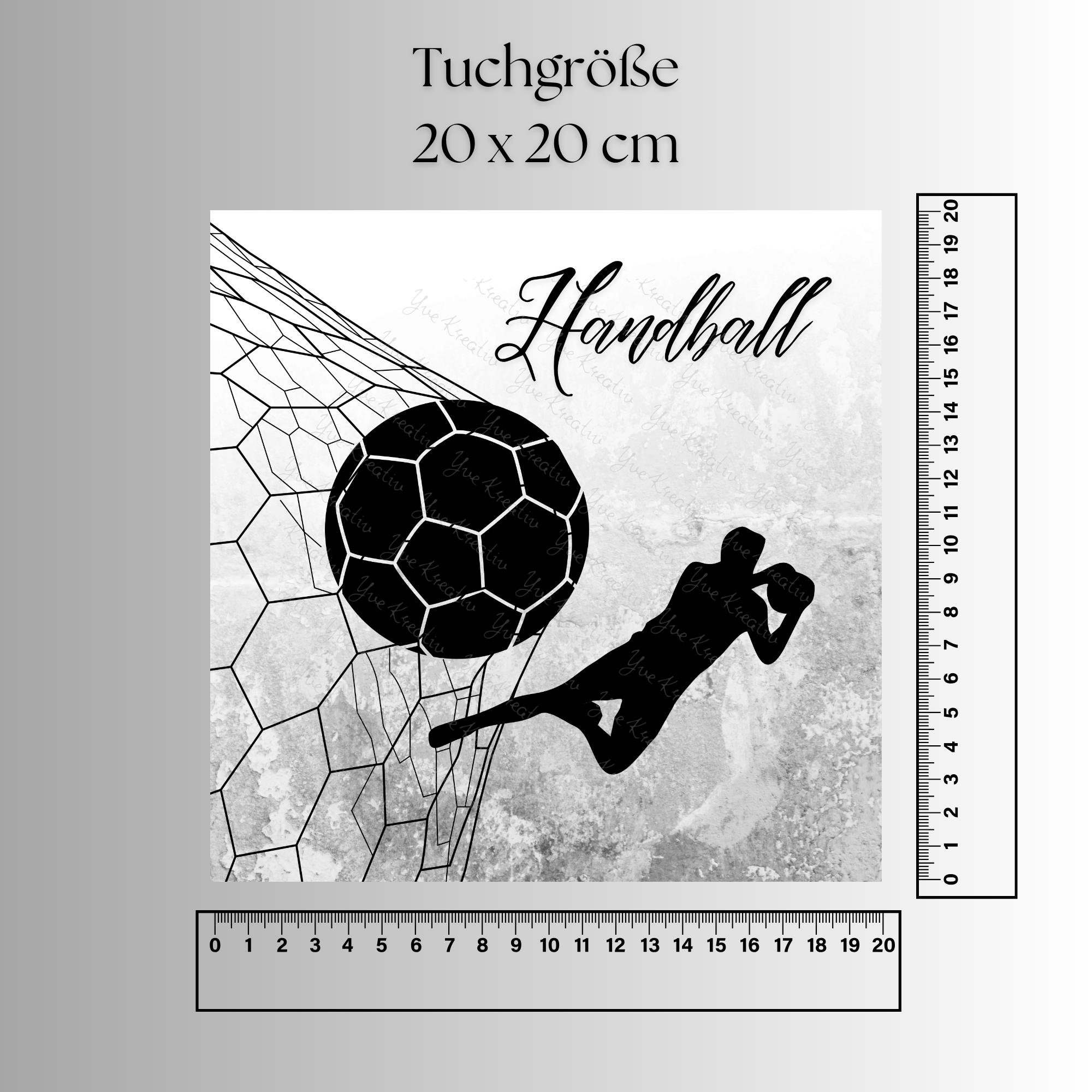 Brillenputztuch bedrucktes Mikrofasertuch für Brillen Tuch für Displays Geschenk zum Geburtstag Handball Torwart #SP29