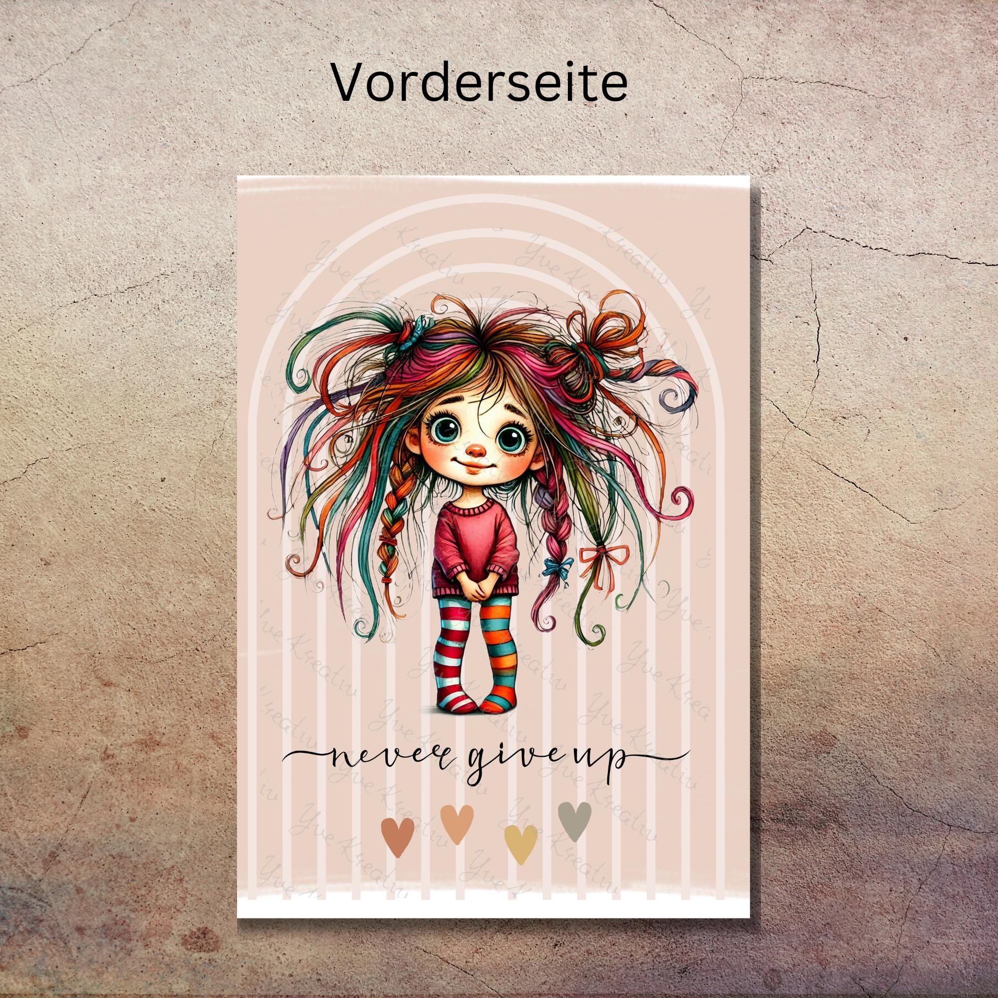 Postkarte, Grußkarte, Karte zum Geburtstag, Motivation, Aufmunterung I Crazy Girl #PLS