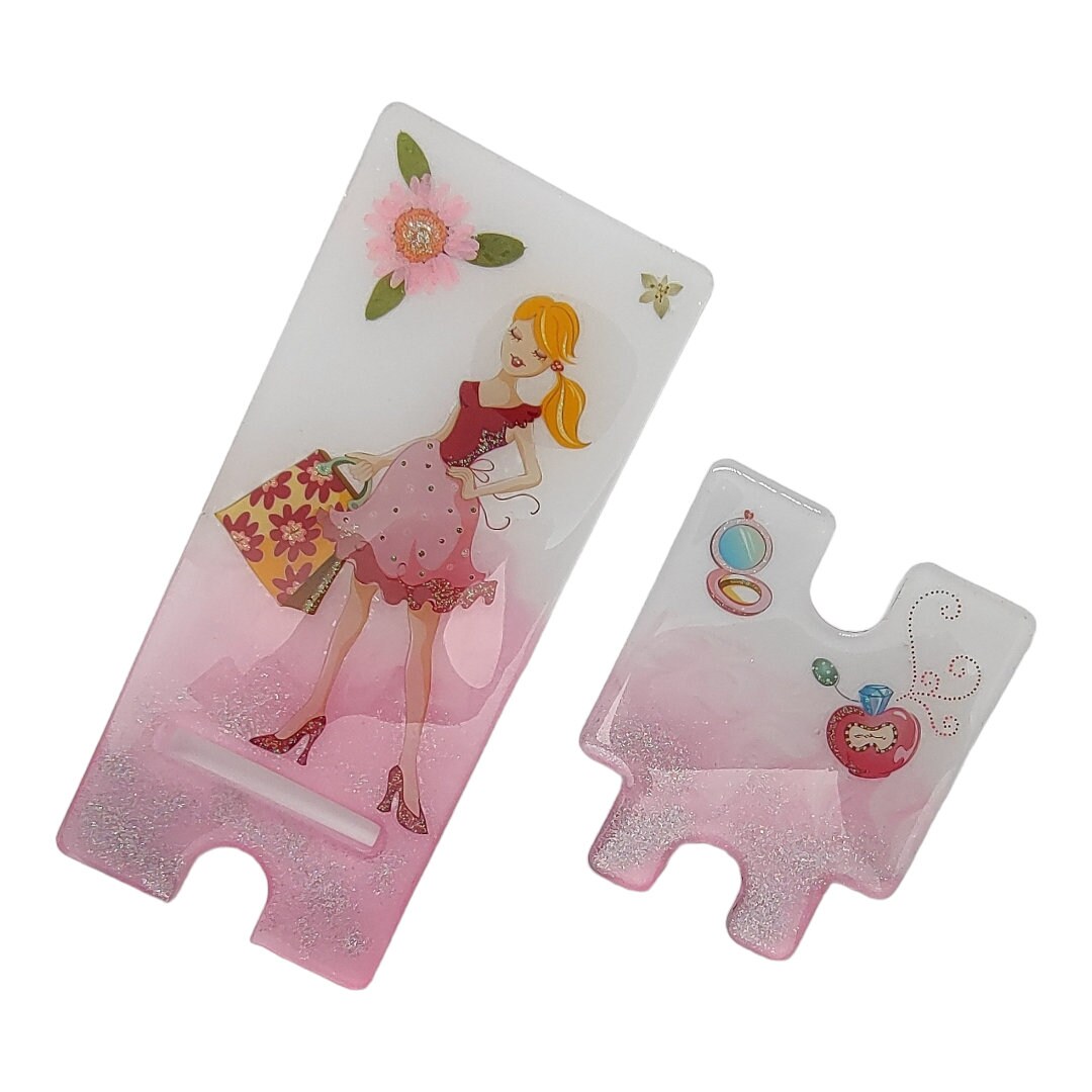 Telefonständer / Handyhalter / Handyständer handgegossen aus Epoxidharz  #1598070426