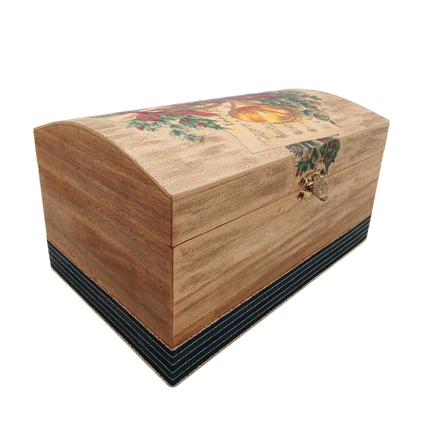 Weihnachtstruhe aus Holz I Holzkästchen I Geschenkverpackung