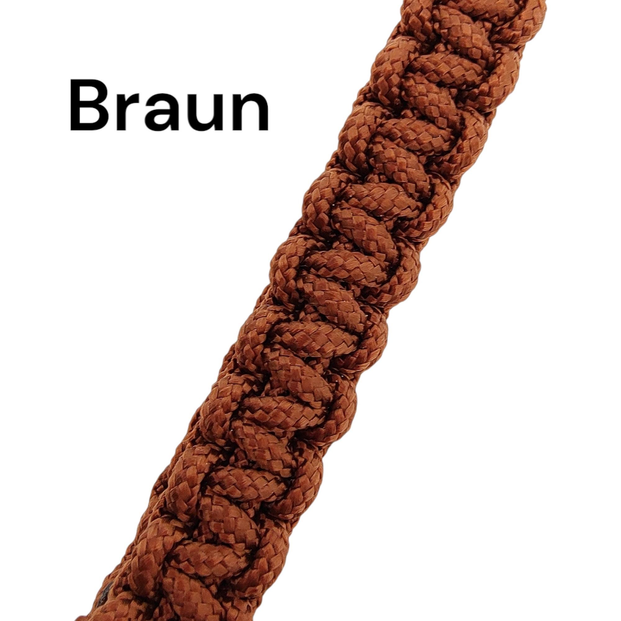 Schlüsselanhänger aus Paracord handgeflochten, Outdoor Anhänger mit Karabinerhaken- verschiedene Farben zur Auswahl  #1597344869