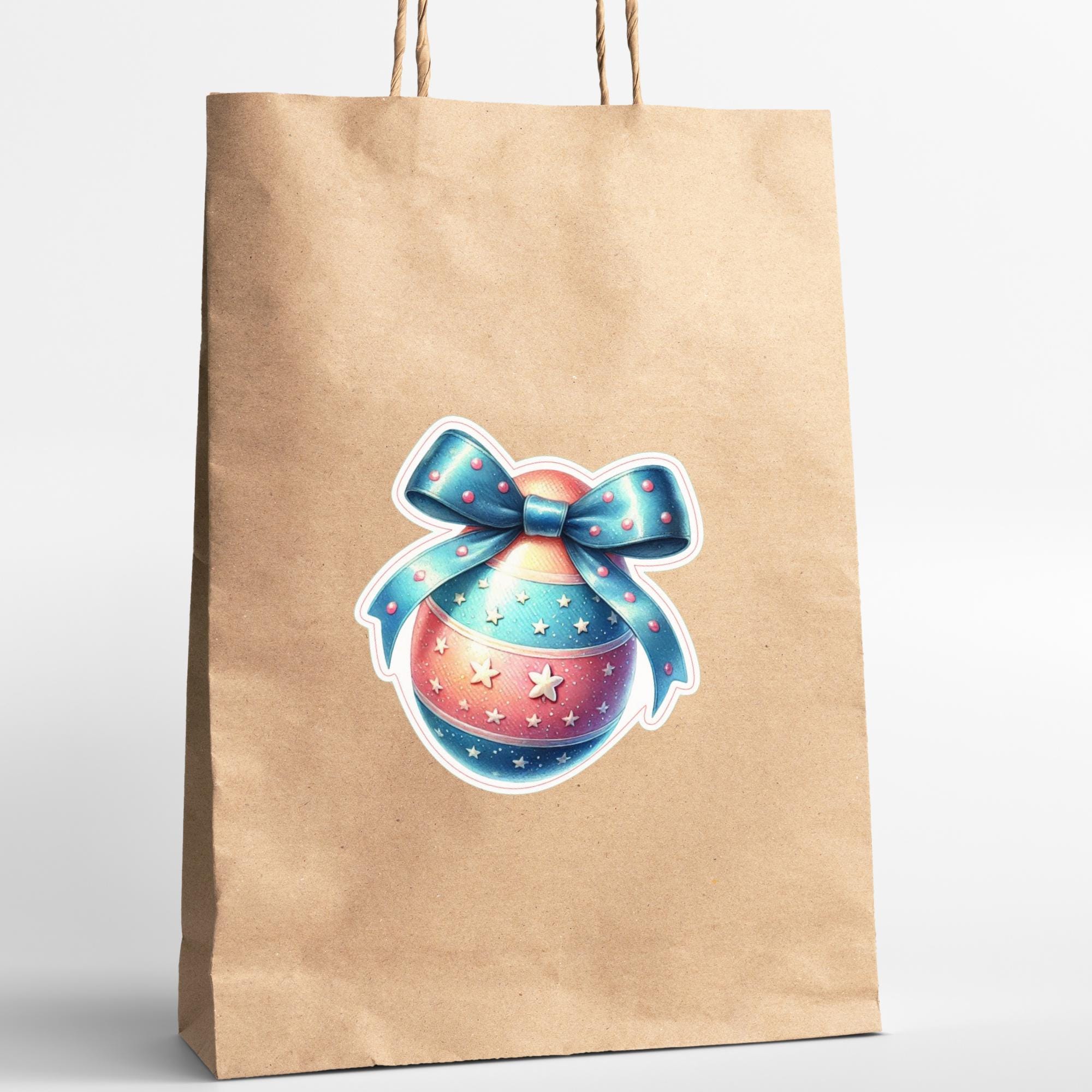 Aufkleber Ostern großer 8 cm Sticker Osterei Deko Osterfest Geschenkaufkleber Dekoei - zur Auswahl in Weiß oder Transparent  #SEG8