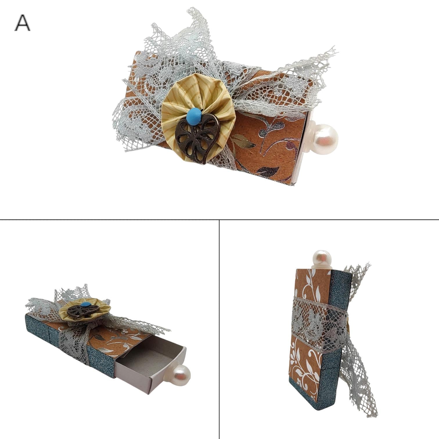 Geldgeschenk zur Hochzeit in einer Streichholzschachtel - Geschenkverpackung für Geld oder Schmuck, 5 Motive zur Auswahl #613961226
