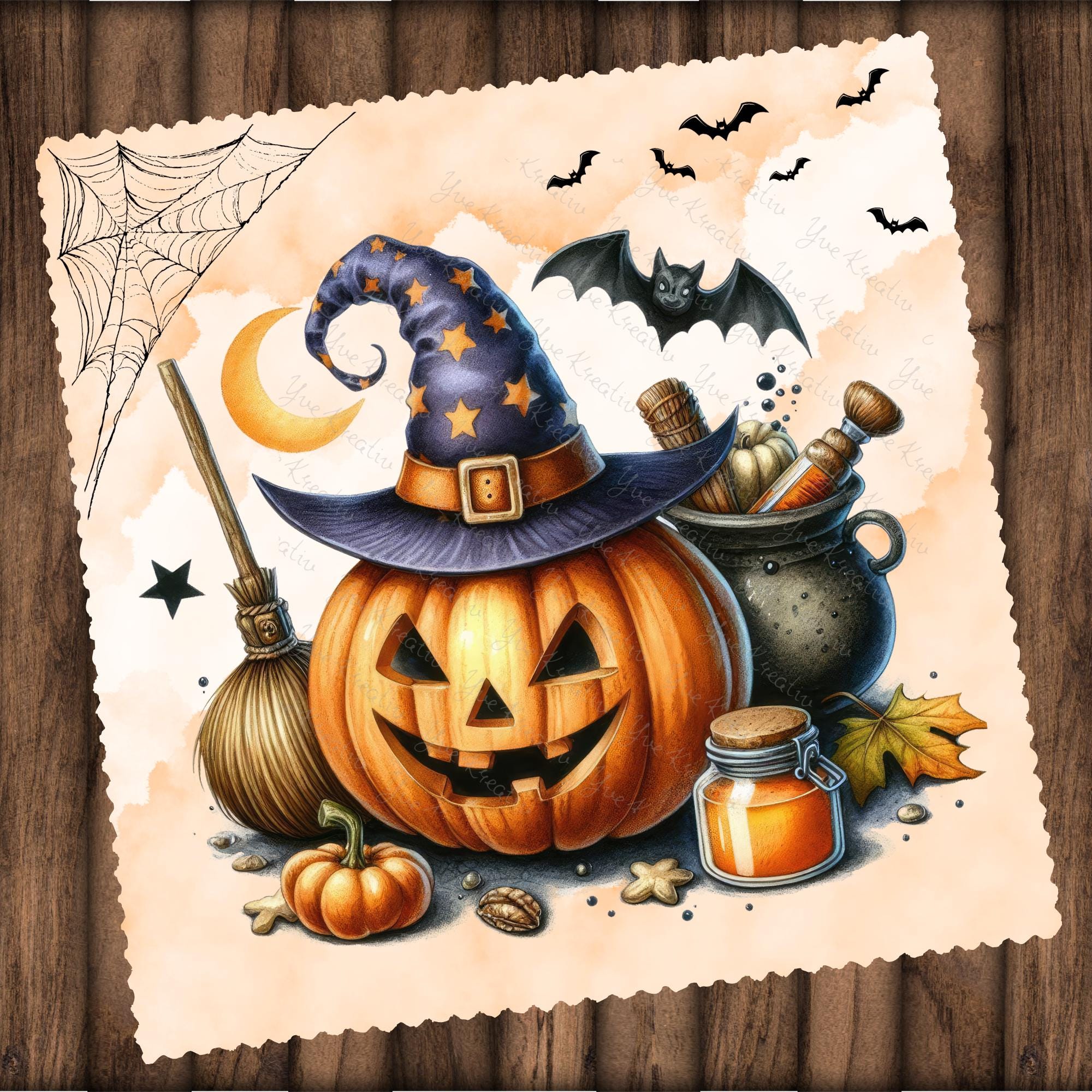 Brillenputztuch Jack O Lantern bedrucktes Mikrofasertuch für Sonnenbrille Displays Handy Herbst Geschenk Halloween Mitbringsel #SA3