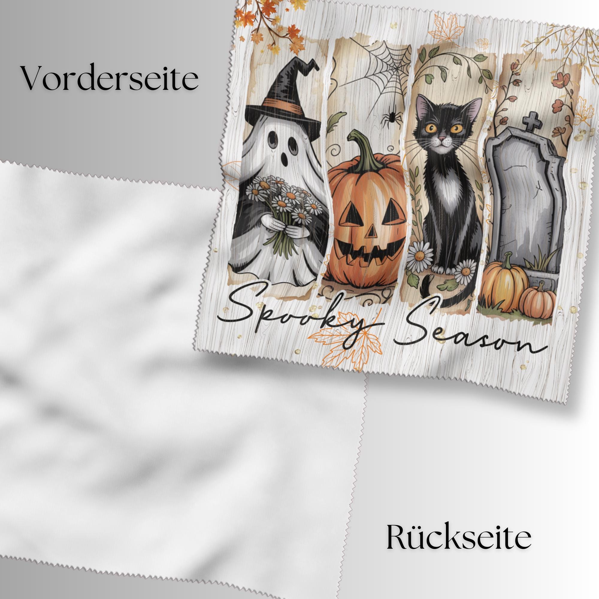 Brillenputztuch Halloween bedrucktes Mikrofasertuch für Sonnenbrille Displays Handy Herbst Geschenk Halloween Mitbringsel Herbst #SA11