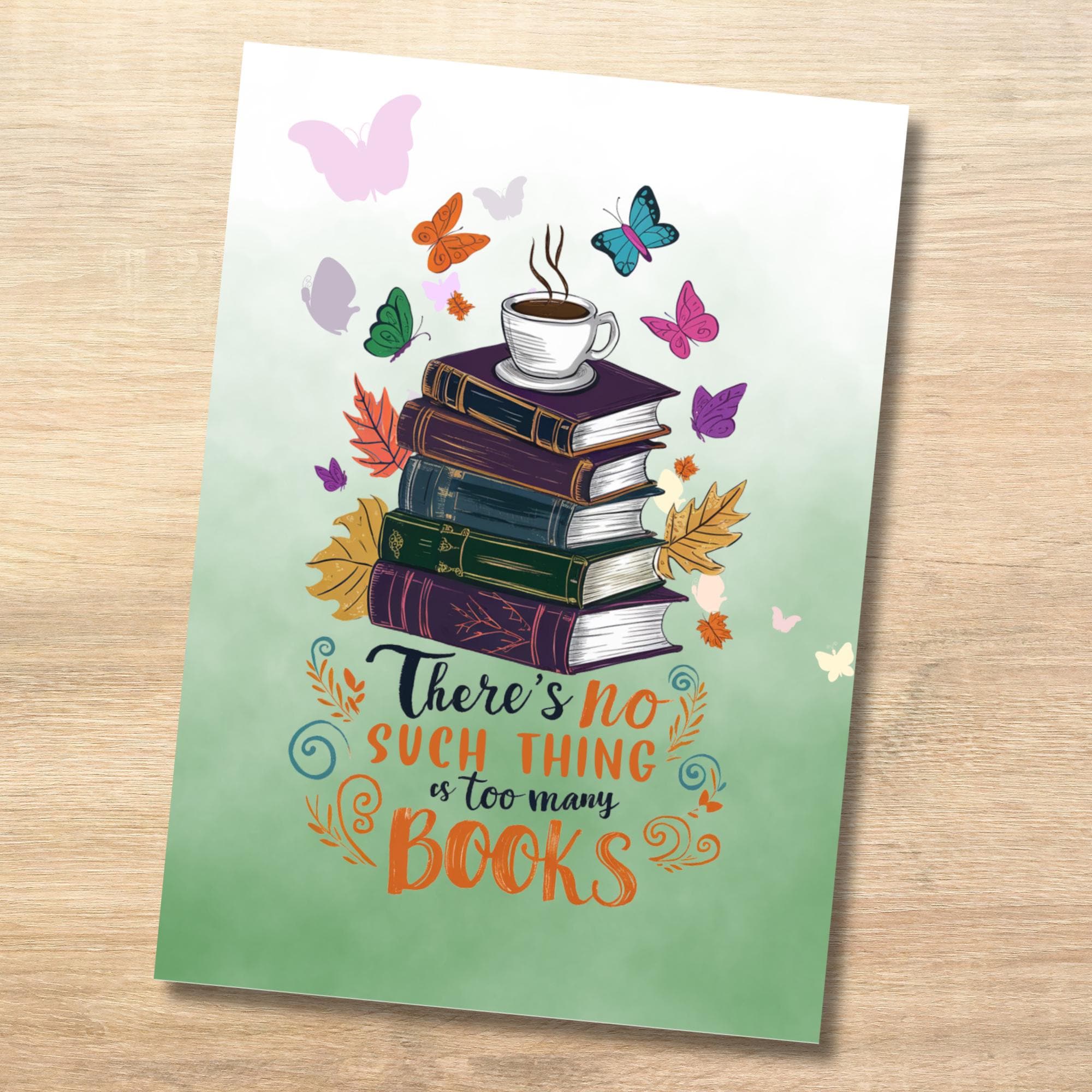 Postkarte Bücher Grußkarte Glückwunschkarte Karte Geburtstag Gutschein Buch Geburtstagskarte Geschenk Buchliebhaber #PHO