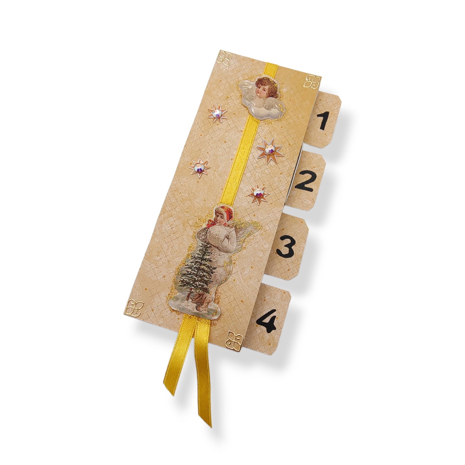 Adventskalender zum Befüllen aus 4 Streichholzschachteln