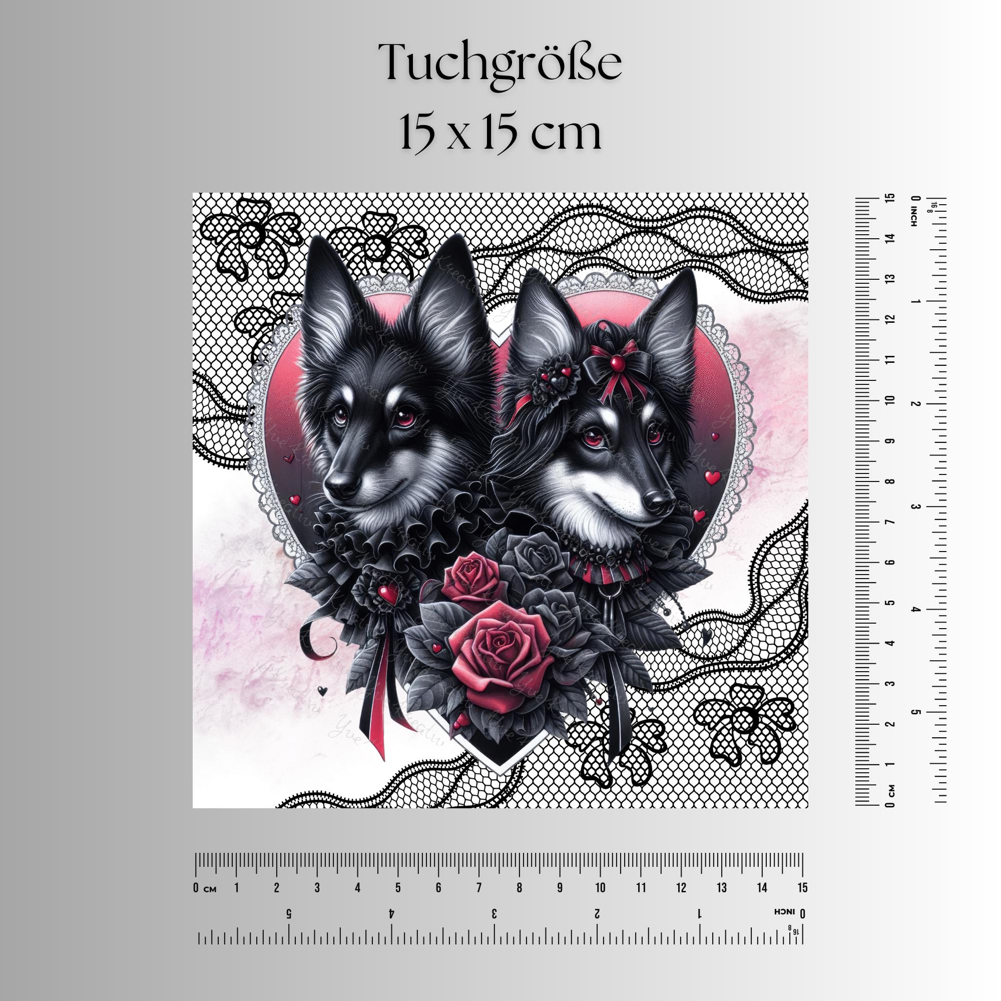 Brillenputztuch – Individuell bedrucktes Mikrofasertuch für Brillen, Displays & mehr | Perfektes Geschenk für Hunde Fans #TI57