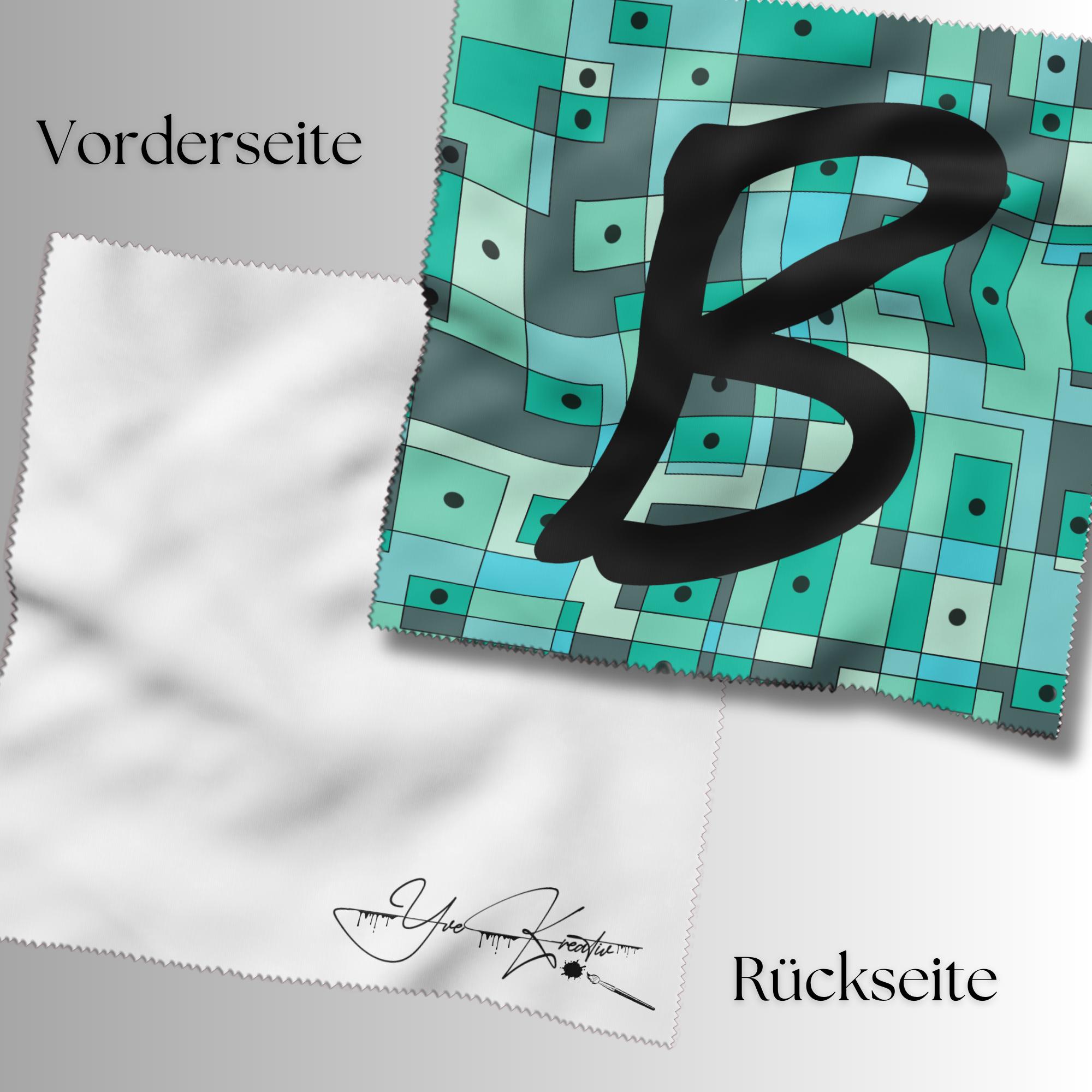 Bedrucktes Mikrofasertuch "B" für Brillen Tuch für Displays Brillenputztuch Geschenk Geburtstag Vatertag #AL28YK Bedrucktes Mikrofasertuch "B" für Brillen Tuch für Displays Brillenputztuch Geschenk Geburtstag Vatertag #AL28YK