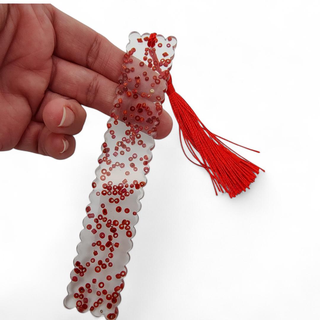 Lesezeichen aus Epoxidharz mit Rocailles Geschenk Geburtstag Mitbringsel zum Buchgeschenk Geschenkidee Buchzeichen transparent #4332559736 Lesezeichen aus Epoxidharz mit Rocailles Geschenk Geburtstag Mitbringsel zum Buchgeschenk Geschenkidee Buchzeichen transparent #4332559736