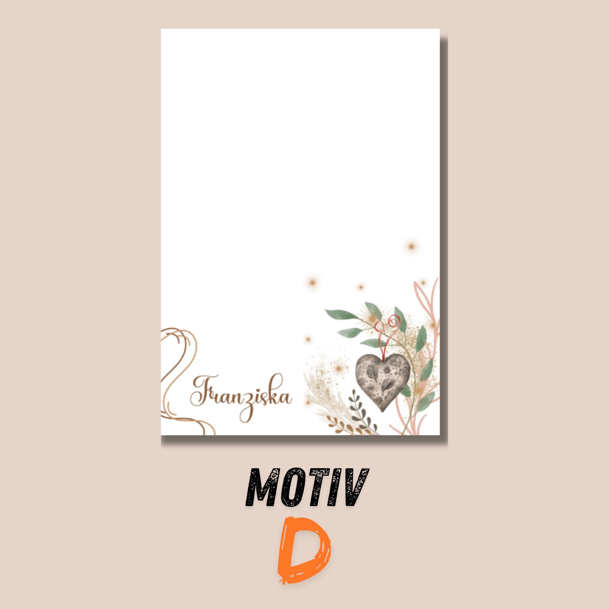 Notizblock personalisierbar 50 Zettel, 4 Motiv zur Auswahl, A6 Block Schreibblock Zettelblock Abreisblock mit Leimbindung #A6K50 Notizblock personalisierbar 50 Zettel, 4 Motiv zur Auswahl, A6 Block Schreibblock Zettelblock Abreisblock mit Leimbindung #A6K50
