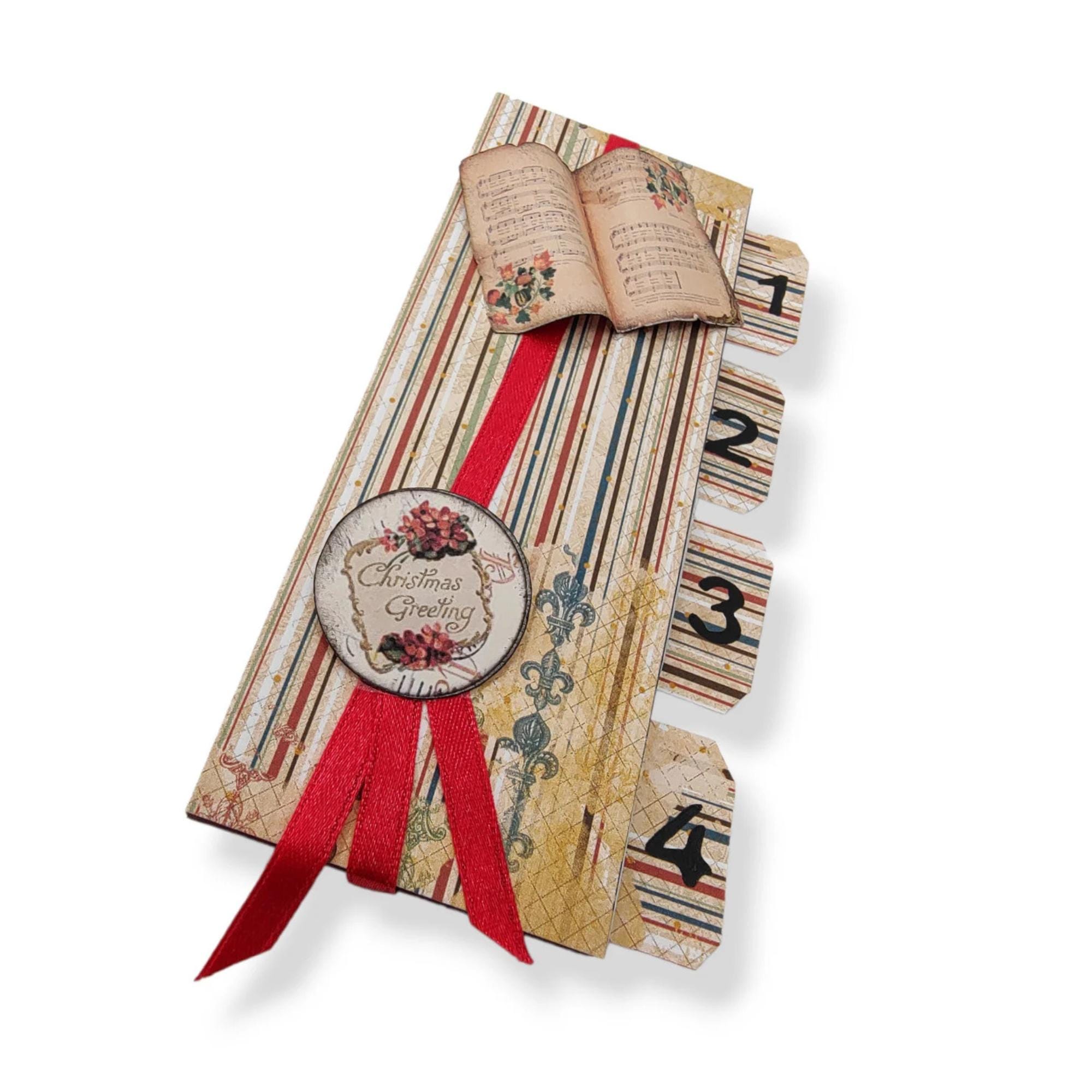 Adventskalender zum Befüllen aus 4 Streichholzschachteln Upcycling kleine Adventsgeschenke Geldgeschenk Weihnachten Mitbringsel #627796305