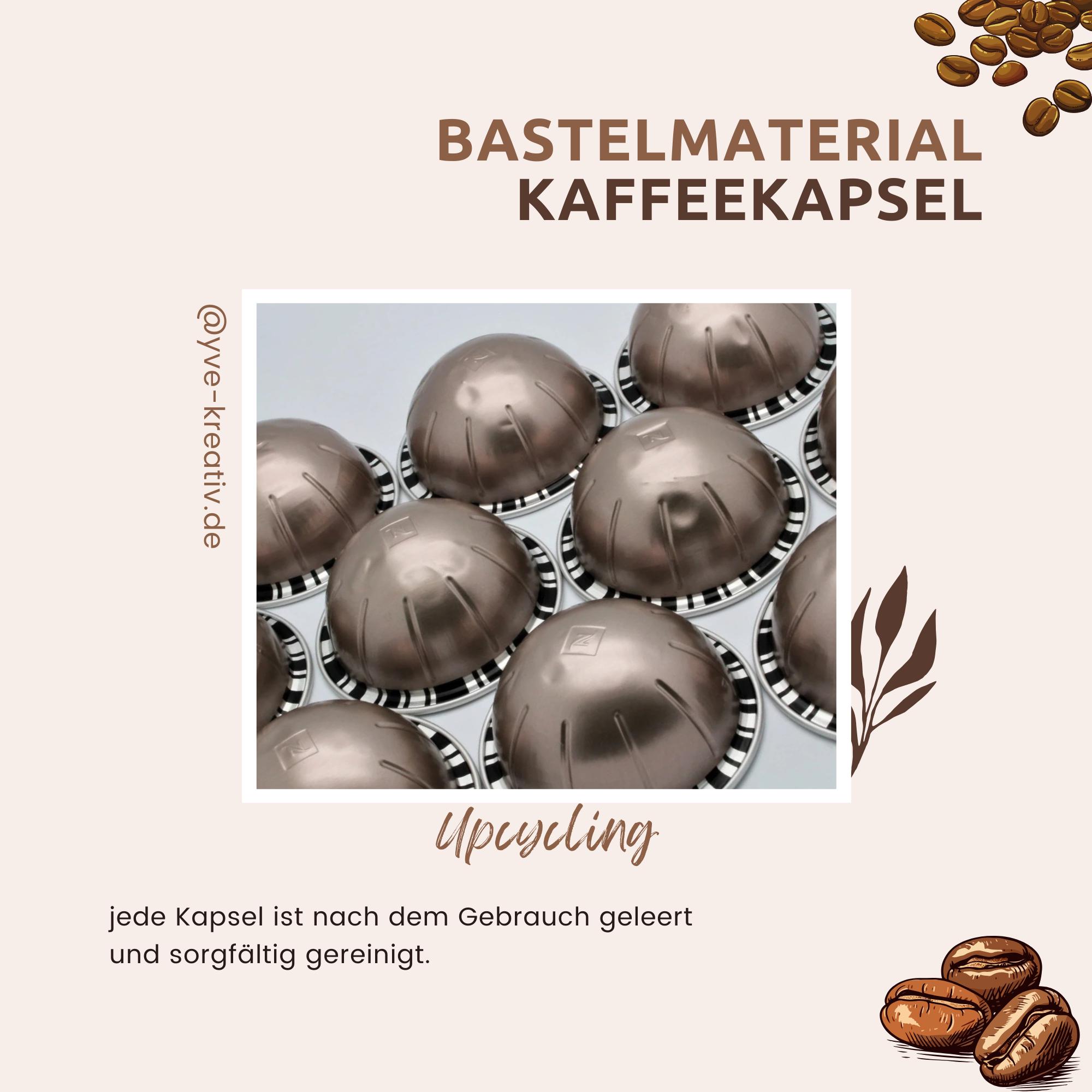 10 leere GROSSE Kaffeekapseln Farbe silber zum Basteln Gestalten Bastelmaterial DIY Schmuckherstellung Zubehör #KVS 10 leere GROSSE Kaffeekapseln Farbe silber zum Basteln Gestalten Bastelmaterial DIY Schmuckherstellung Zubehör #KVS