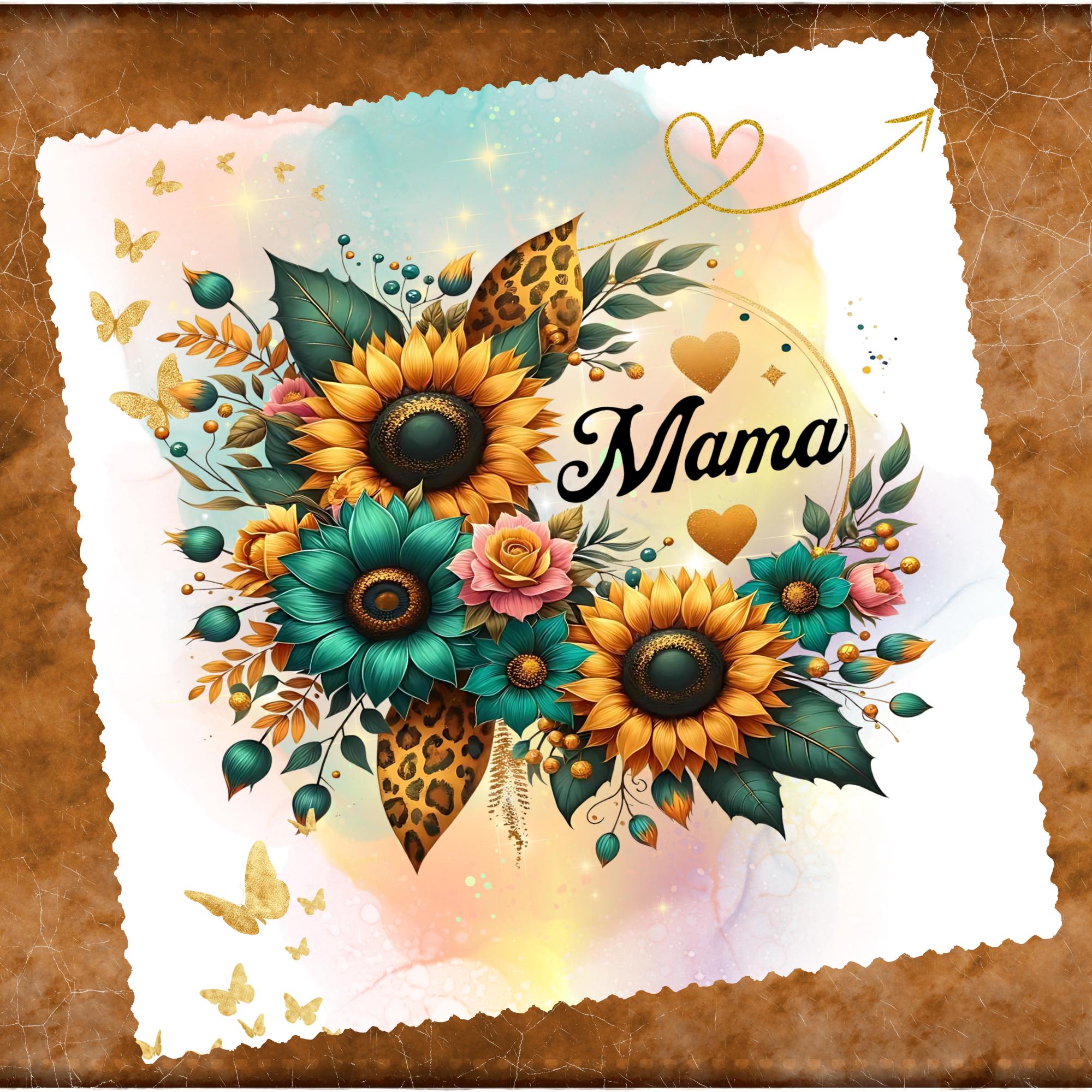 Geschenk Mutter Brillenputztuch bedrucktes Mikrofasertuch für Brillen Kameratuch Mama Brillentuch für Displays Objektive Muttertag #MU17