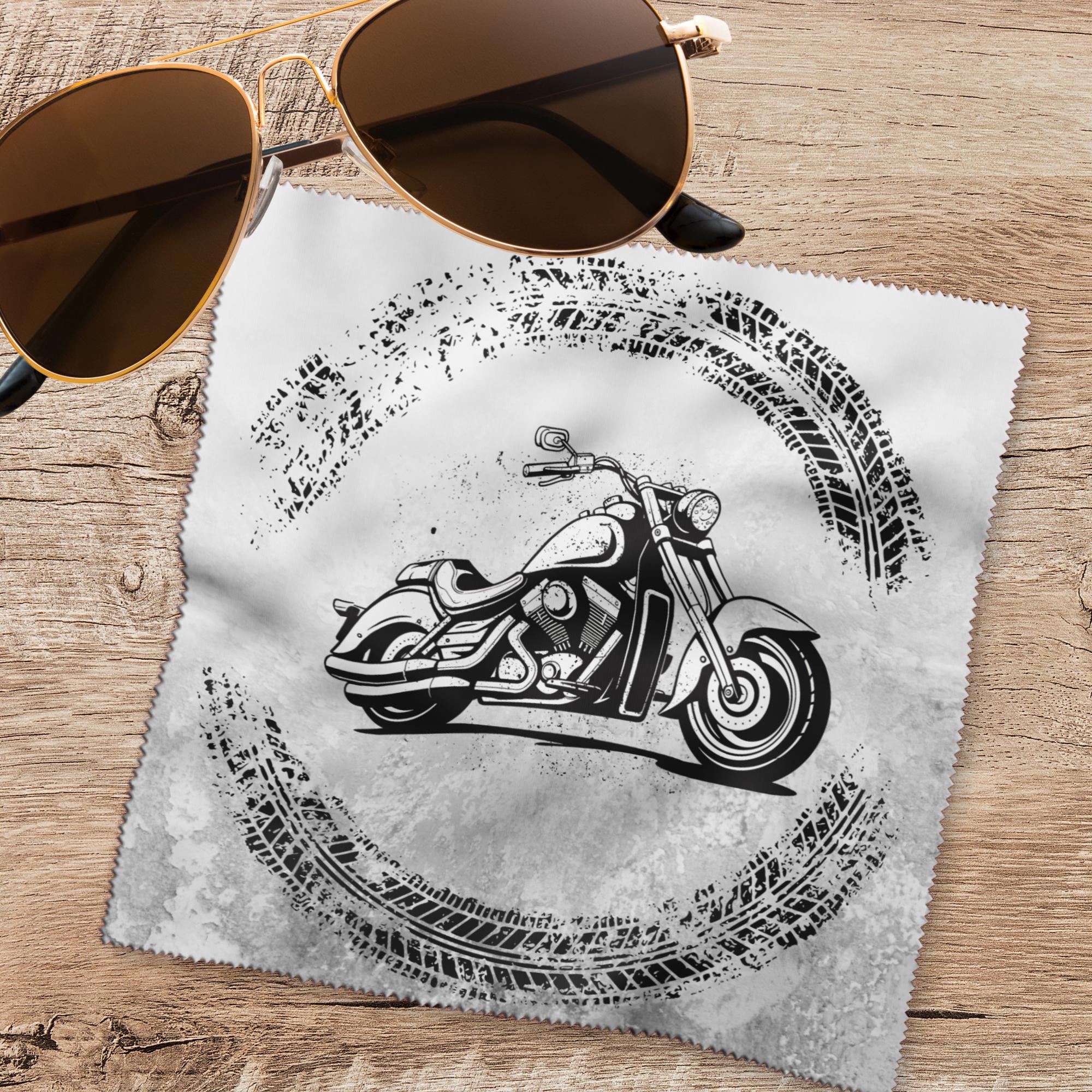 Brillenputztuch bedrucktes Mikrofasertuch für Brillen Tuch für Displays Objektive Geschenk Motoradfahrer #AL40