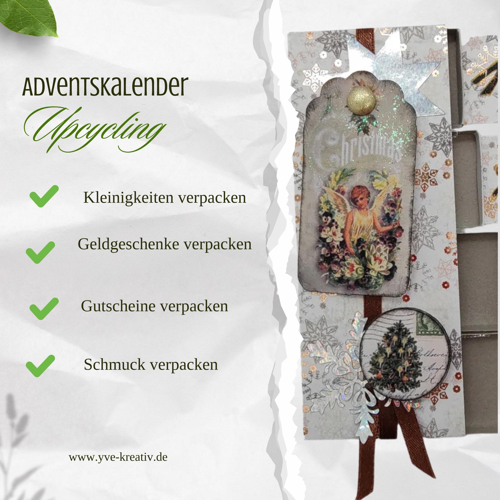 Adventskalender zum Befüllen aus 4 Streichholzschachteln Upcycling kleine Adventsgeschenke Geldgeschenk Weihnachten Mitbringsel #627796189 Adventskalender zum Befüllen aus 4 Streichholzschachteln Upcycling kleine Adventsgeschenke Geldgeschenk Weihnachten Mitbringsel #627796189