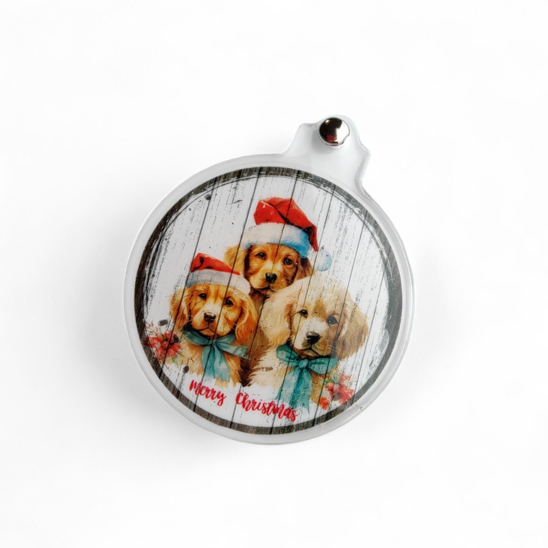 Weihnachtskugel Weihnachtsschmuck Baumanhänger Christmas Ornaments auf einer runden Weihnachtskarte inkl. Kuvert  #1622475773