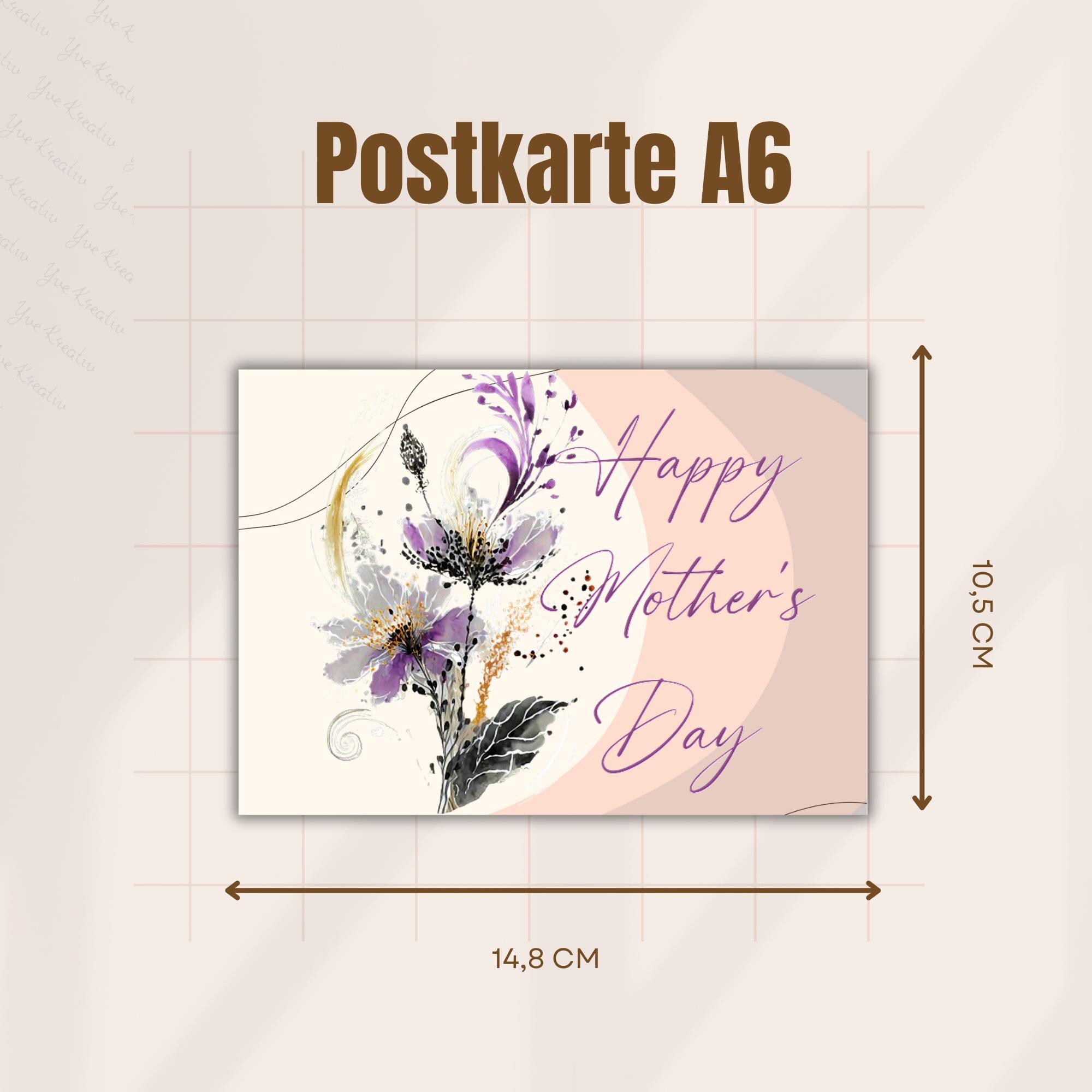 Geschenk Muttertag Postkarte Karte Glückwunschkarte Grußkarte Geschenkkarte auf DIN A6 Karte mit Glanzoberfläche #PHO Geschenk Muttertag Postkarte Karte Glückwunschkarte Grußkarte Geschenkkarte auf DIN A6 Karte mit Glanzoberfläche #PHO
