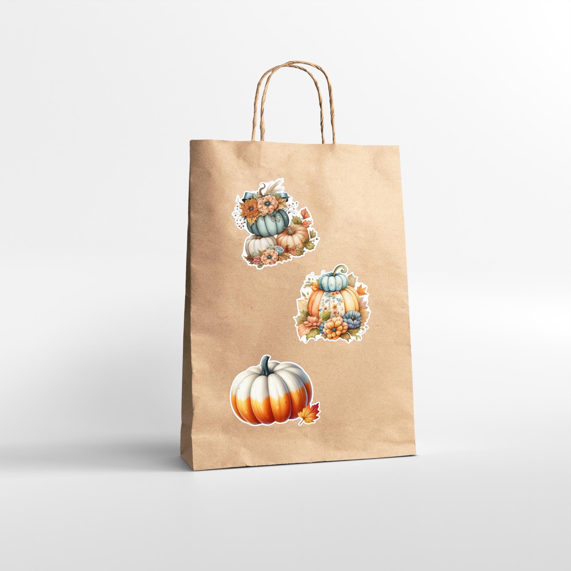 Kürbis Aufkleber Herbst Deko Sticker großer Geschenkaufkleber Koffersticker - 3 Aufkleber zur Auswahl in Weiß oder Transparent #SEG8 Kürbis Aufkleber Herbst Deko Sticker großer Geschenkaufkleber Koffersticker - 3 Aufkleber zur Auswahl in Weiß oder Transparent #SEG8
