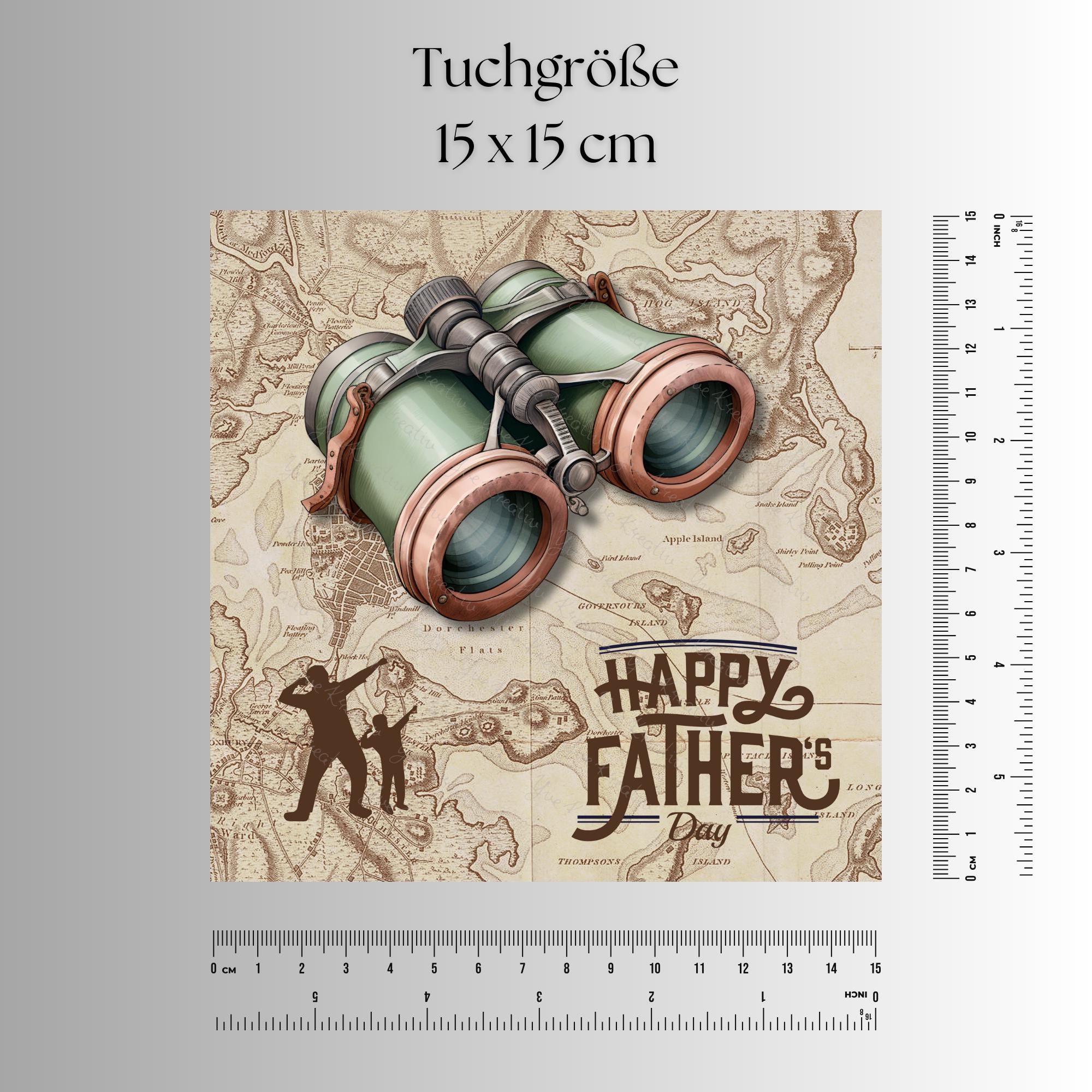 Brillenputztuch Geschenk Vatertag Papa Dad bedrucktes Mikrofasertuch für Brillen Displays Objektive #VA2
