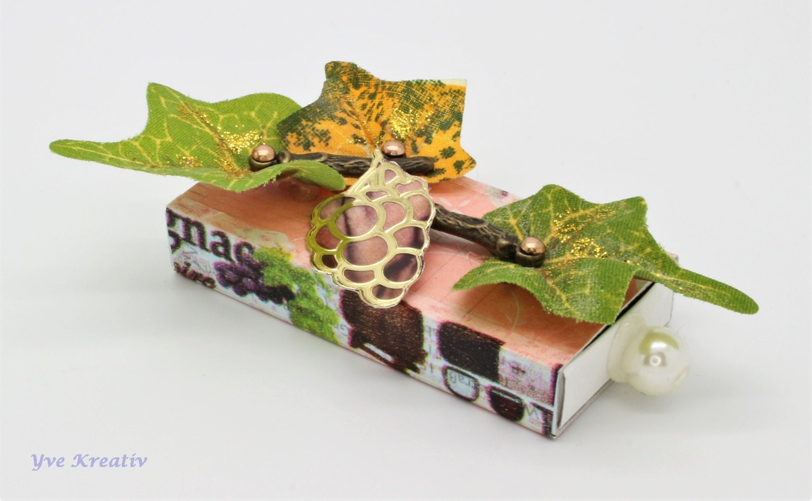 Kleine Schachtel, verzierte Streichholzschachtel als originelle Geschenkverpackung für Geld, Gutscheine und mehr