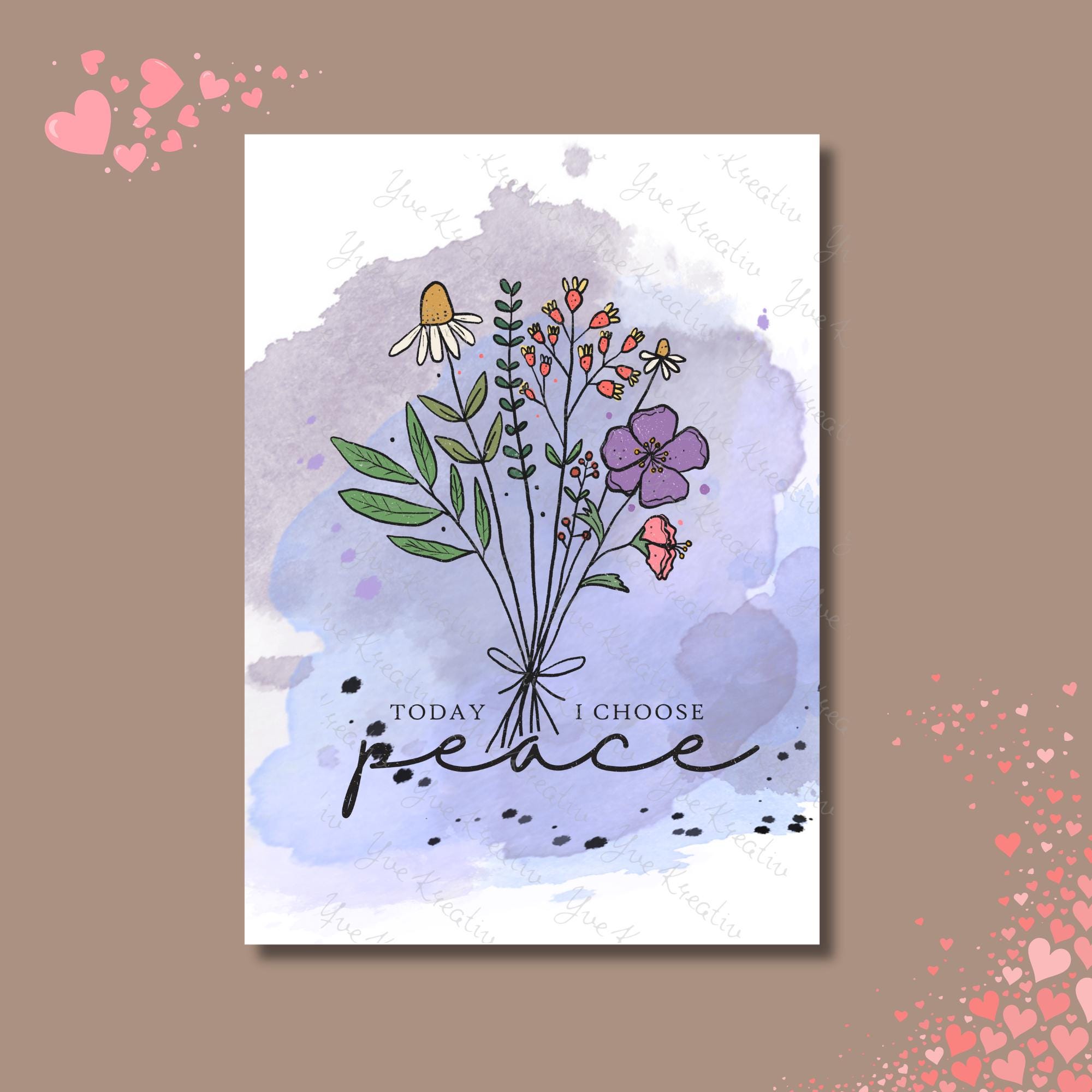Postkarte Peace Grußkarte Karte Geburtstag Motivation Aufmunterung Mitbringsel Freundin #PLS Postkarte Peace Grußkarte Karte Geburtstag Motivation Aufmunterung Mitbringsel Freundin #PLS