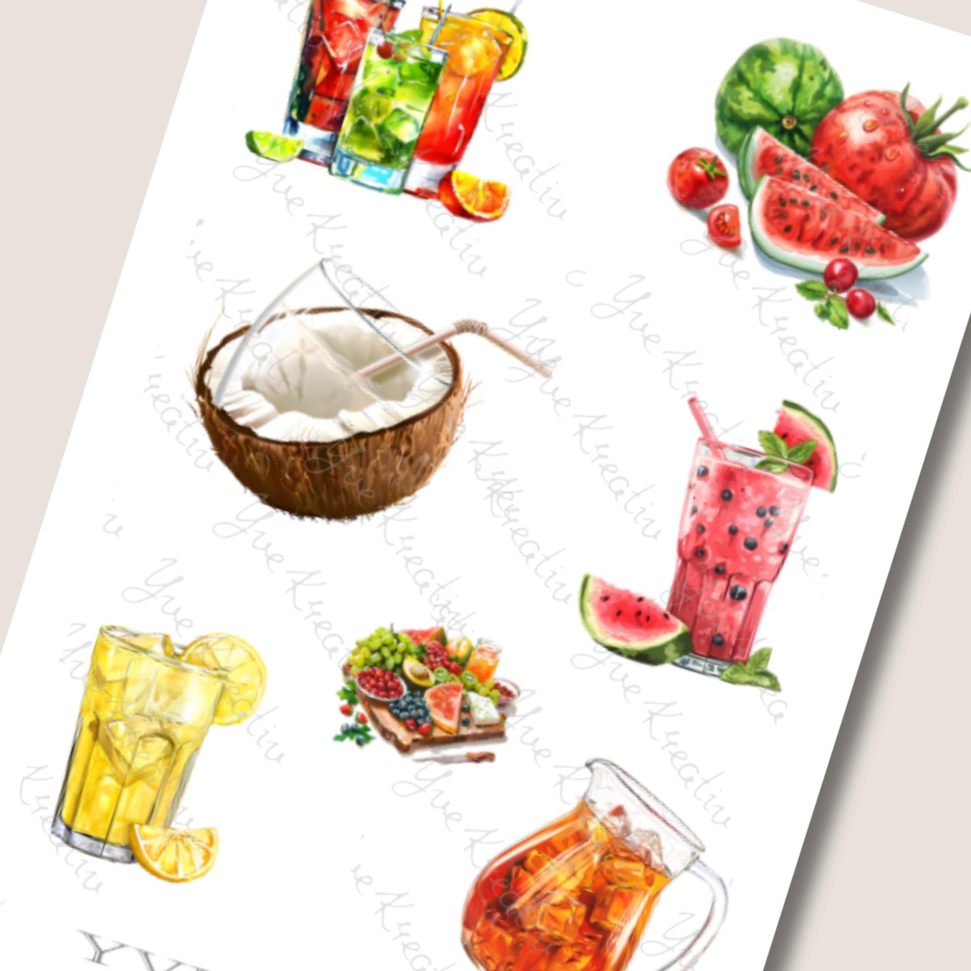 Aufkleber Cocktail Sticker Bogen Sommercocktail Stickerbogen 3 Bögen zur Auswahl in Weiß - Transparent - Matt - Glanz #SBA6 Aufkleber Cocktail Sticker Bogen Sommercocktail Stickerbogen 3 Bögen zur Auswahl in Weiß - Transparent - Matt - Glanz #SBA6