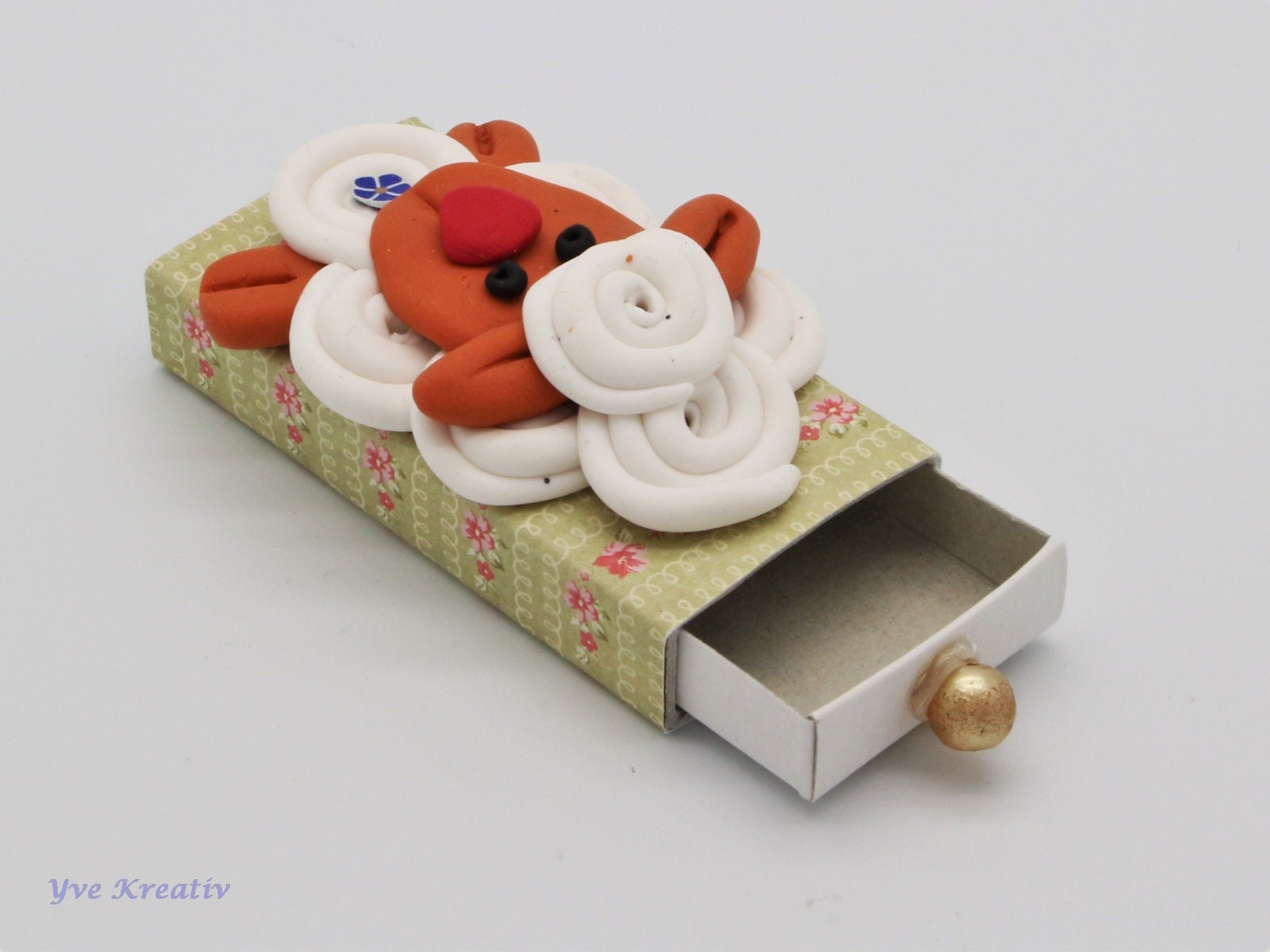 Kleine Schachtel, verzierte Streichholzschachtel als originelle Geschenkverpackung für Geld, Gutscheine und mehr