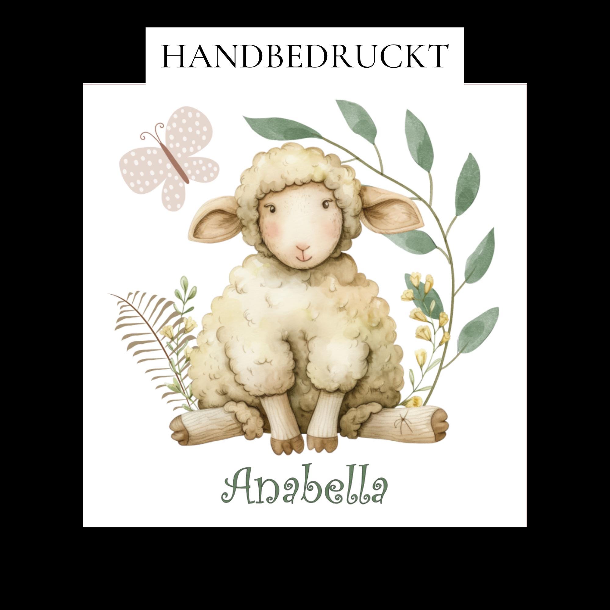 Brillenputztuch personalisiertes Geschenk für Sie bedrucktes Mikrofasertuch für Brillen Displays Schaf Mitbringsel mit Namen #TI38P