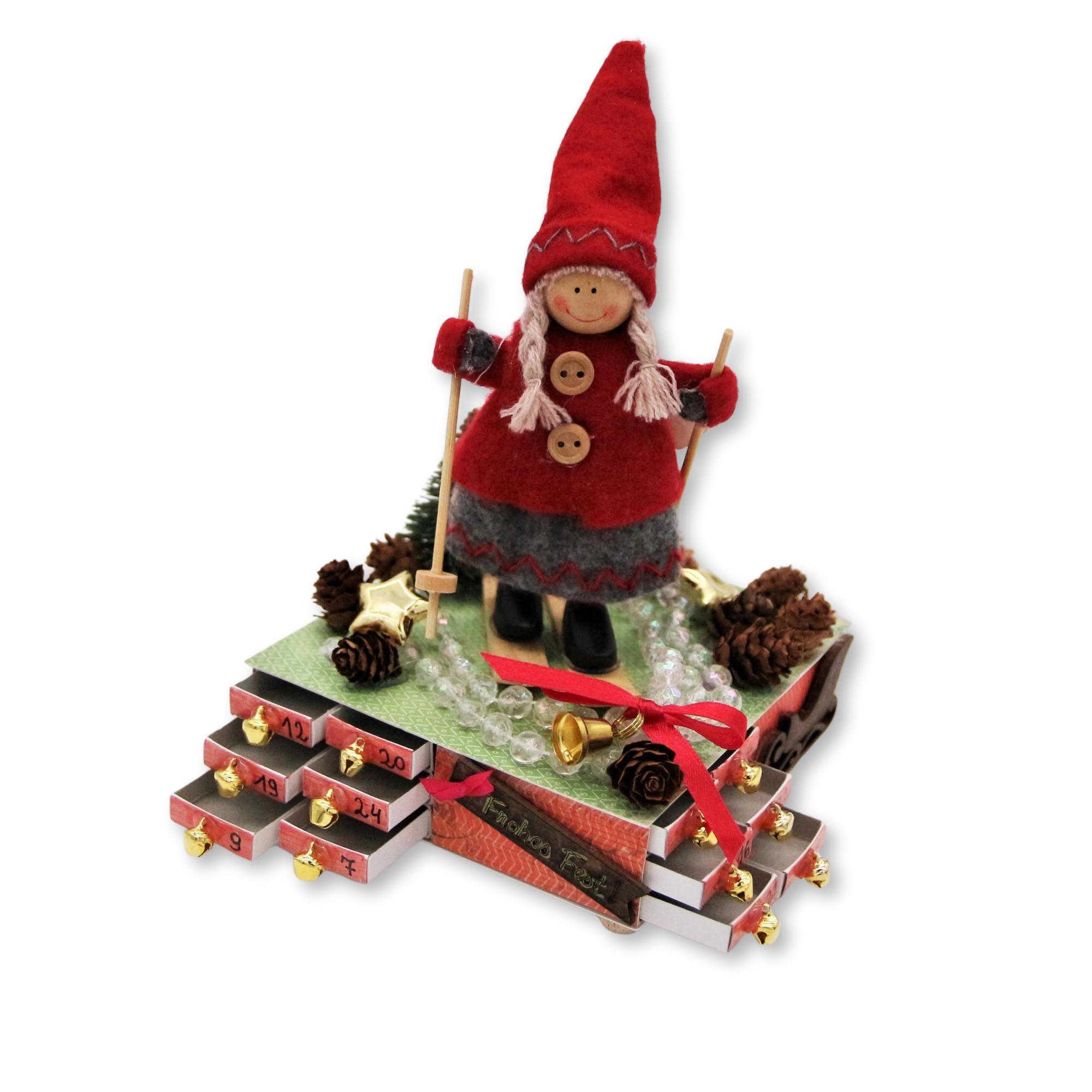 Adventskalender aus 24 Streichholzschachteln Tischdeko zu Weihnachten Adventskalender zum Befüllen Adventsdeko Geschenk Freundin #1108369555