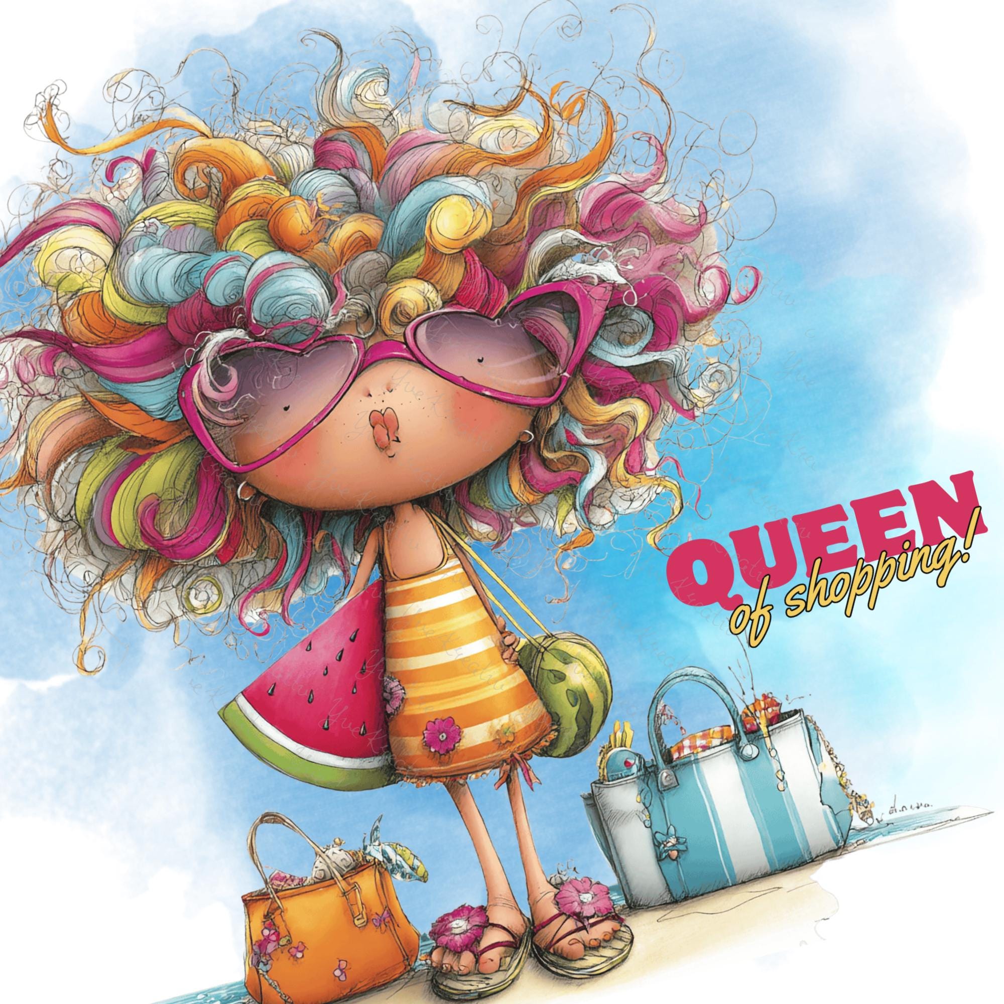 Brillenputztuch Queen of Shopping bedrucktes Mikrofasertuch für Brille Sonnenbrille Displays Handyputztuch Brillentuch Mikrofaser #AL89