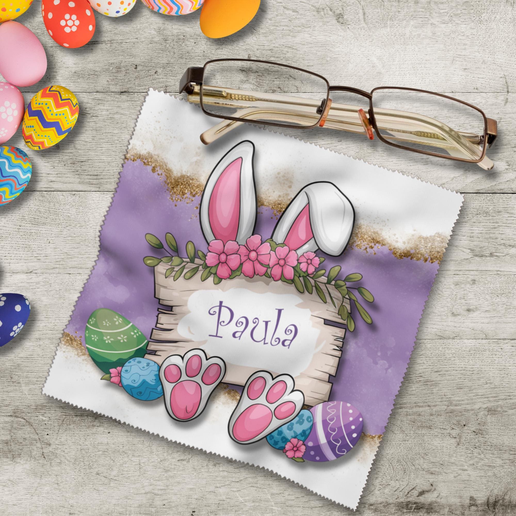 Brillenputztuch Geschenk zu Ostern bedrucktes Mikrofasertuch Ostergeschenk für Brillen Kameratuch Tuch für Displays Objektive  #OS14P