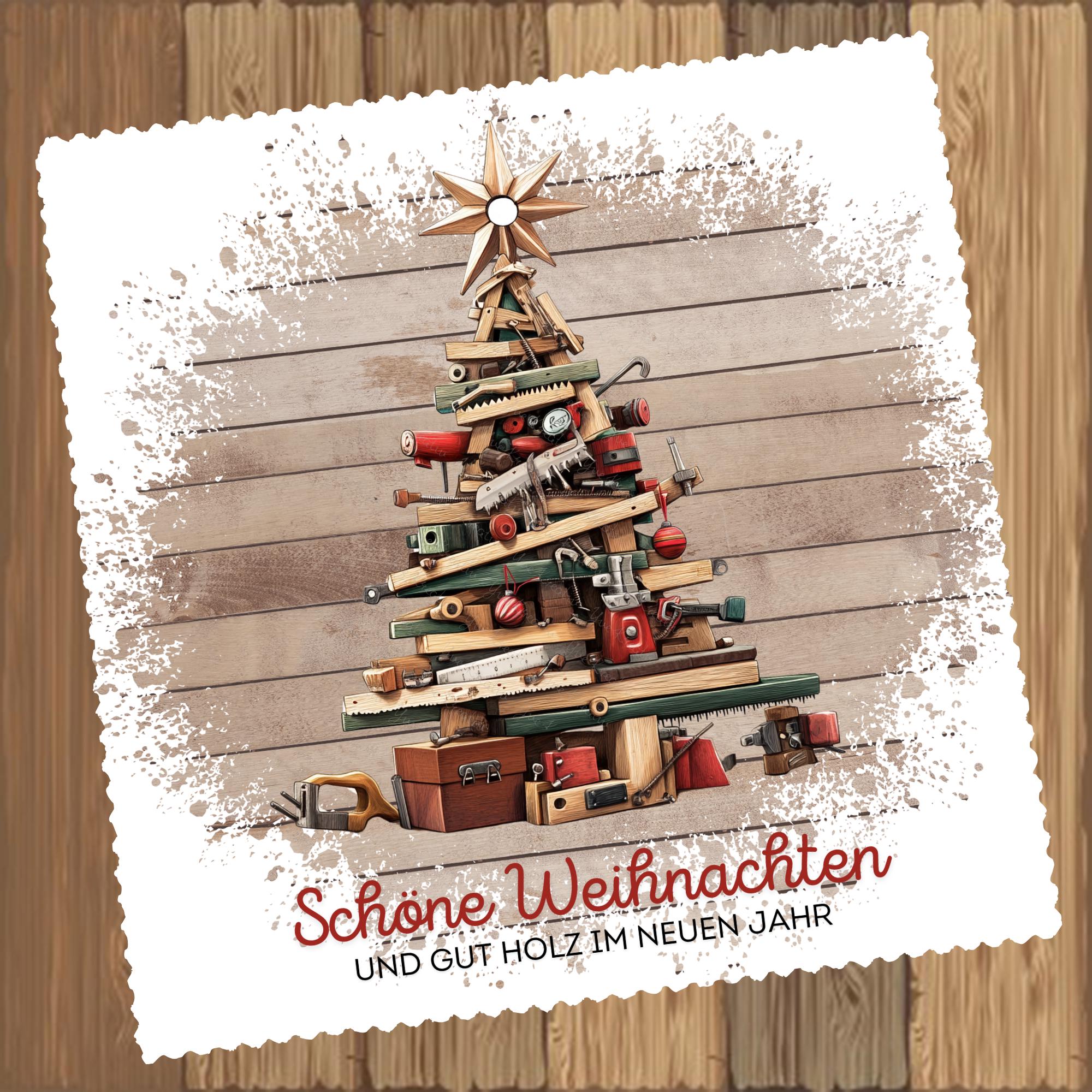 Brillenputztuch Tannenbaum Weihnachten Wichtelgeschenk Schreiner Geschenk bedrucktes Mikrofasertuch für Brillen Display Handy #WE15