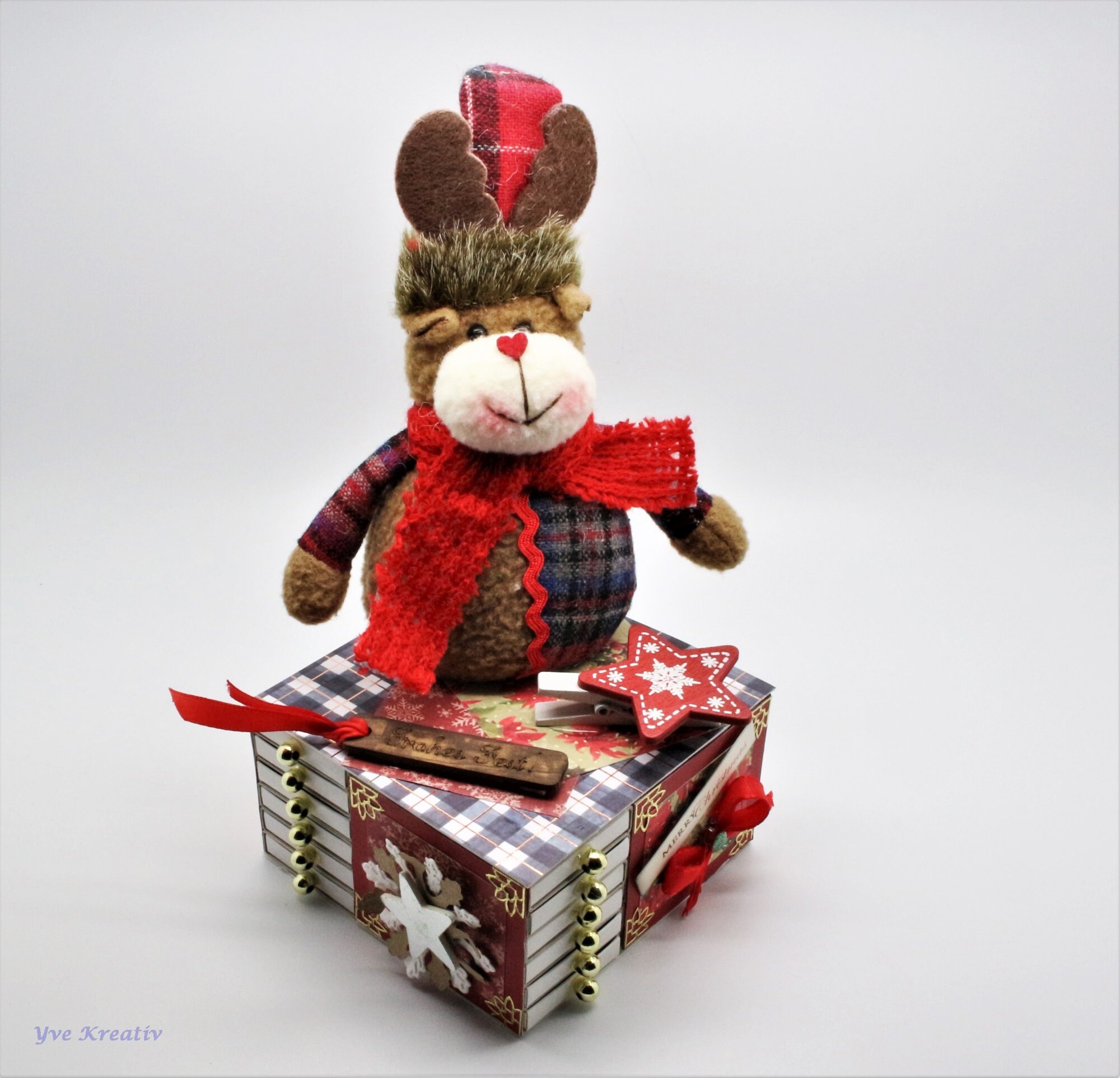 Adventskalender "Rentier" aus 24 Streichholzschachteln Tischdeko zu Weihnachten Adventskalender "Rentier" aus 24 Streichholzschachteln Tischdeko zu Weihnachten