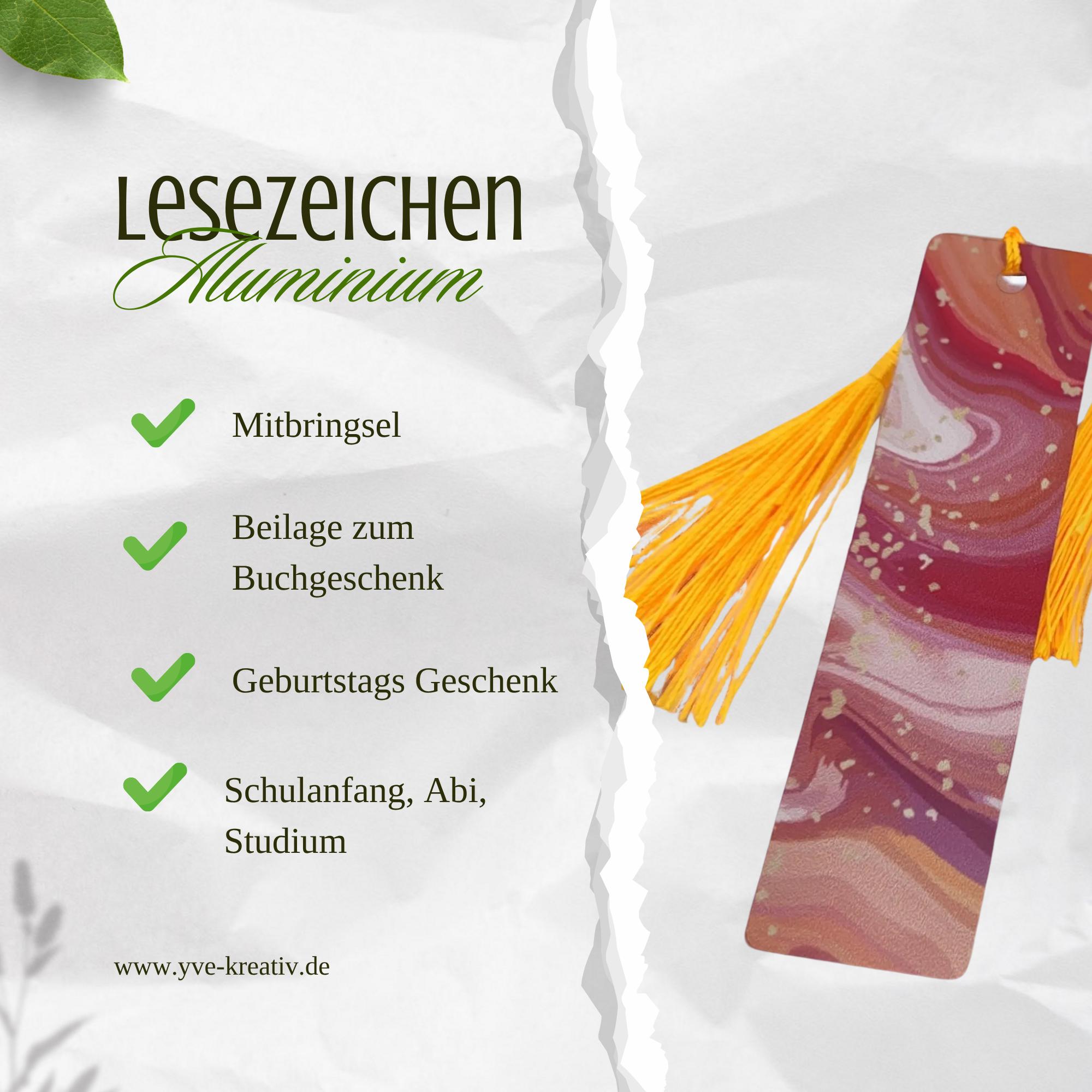 Lesezeichen aus Aluminium in Marmor Optik Geschenk Geburtstag Mitbringsel Freundin Buchgeschenk Leseratte #LEALU Lesezeichen aus Aluminium in Marmor Optik Geschenk Geburtstag Mitbringsel Freundin Buchgeschenk Leseratte #LEALU