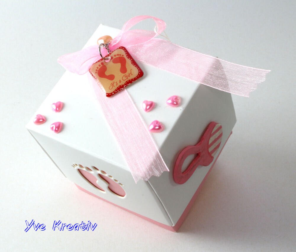 Baby Girl - Geschenkwürfel Geschenkschachtel Box