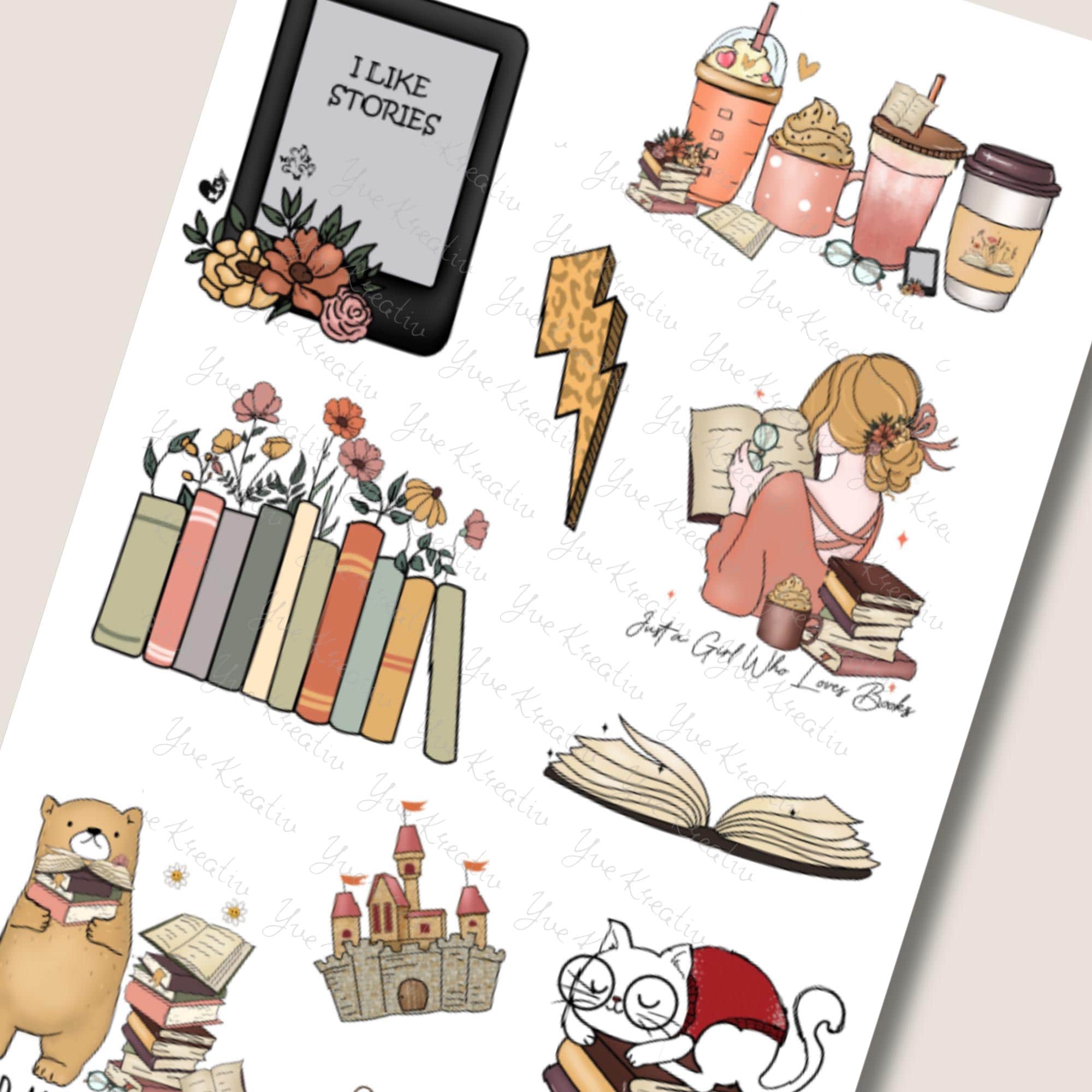Aufkleber Love Books Stickerbogen Bücher für Leseratten Sticker Set - 3 Bögen zur Auswahl in Weiß - Transparent - Matt - Glanz #SBA6 Aufkleber Love Books Stickerbogen Bücher für Leseratten Sticker Set - 3 Bögen zur Auswahl in Weiß - Transparent - Matt - Glanz #SBA6
